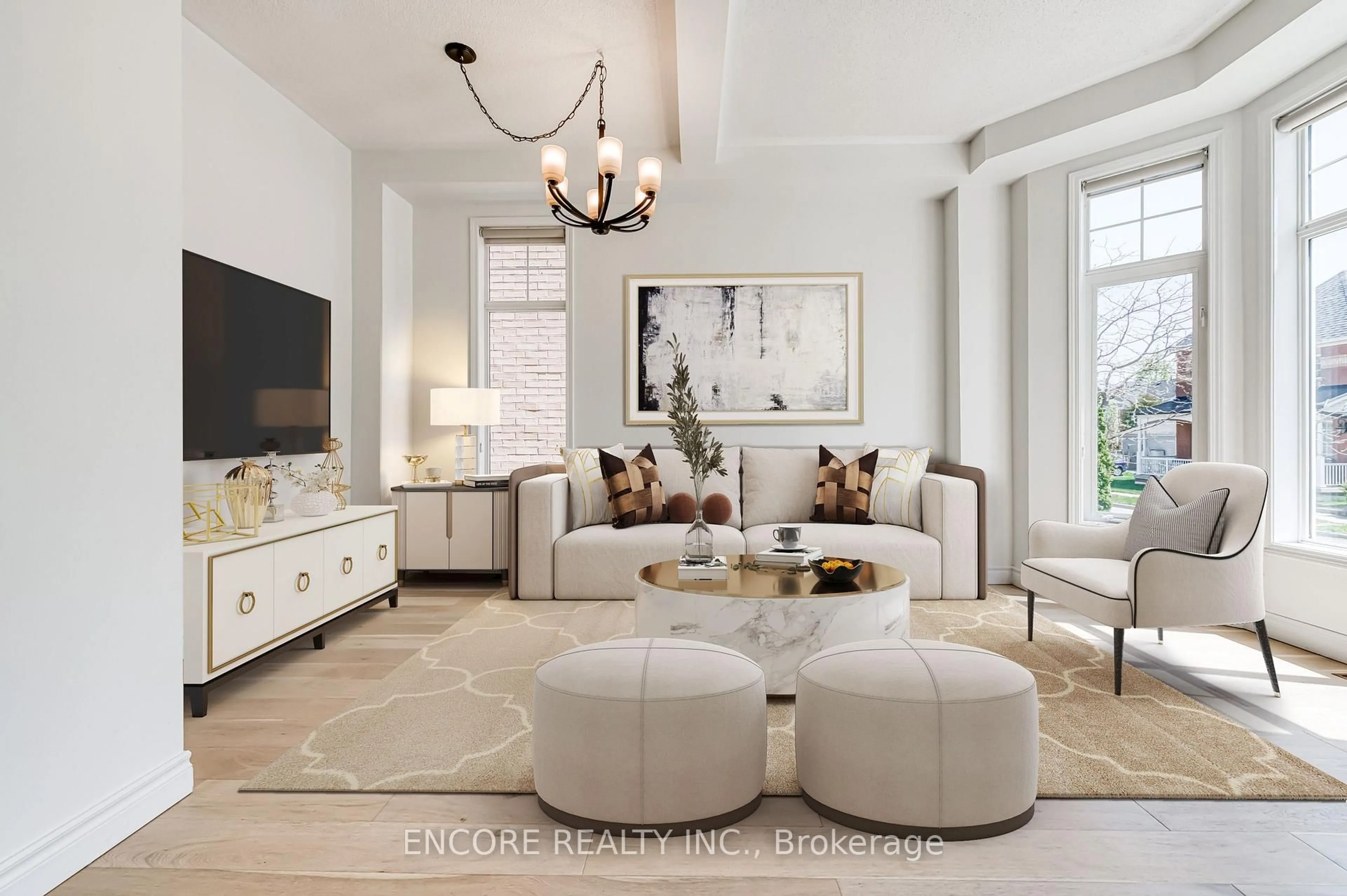 Living room with furniture, ceramic/tile floor for 24 Spring Meadow Ave, Markham Ontario L6B 1B5