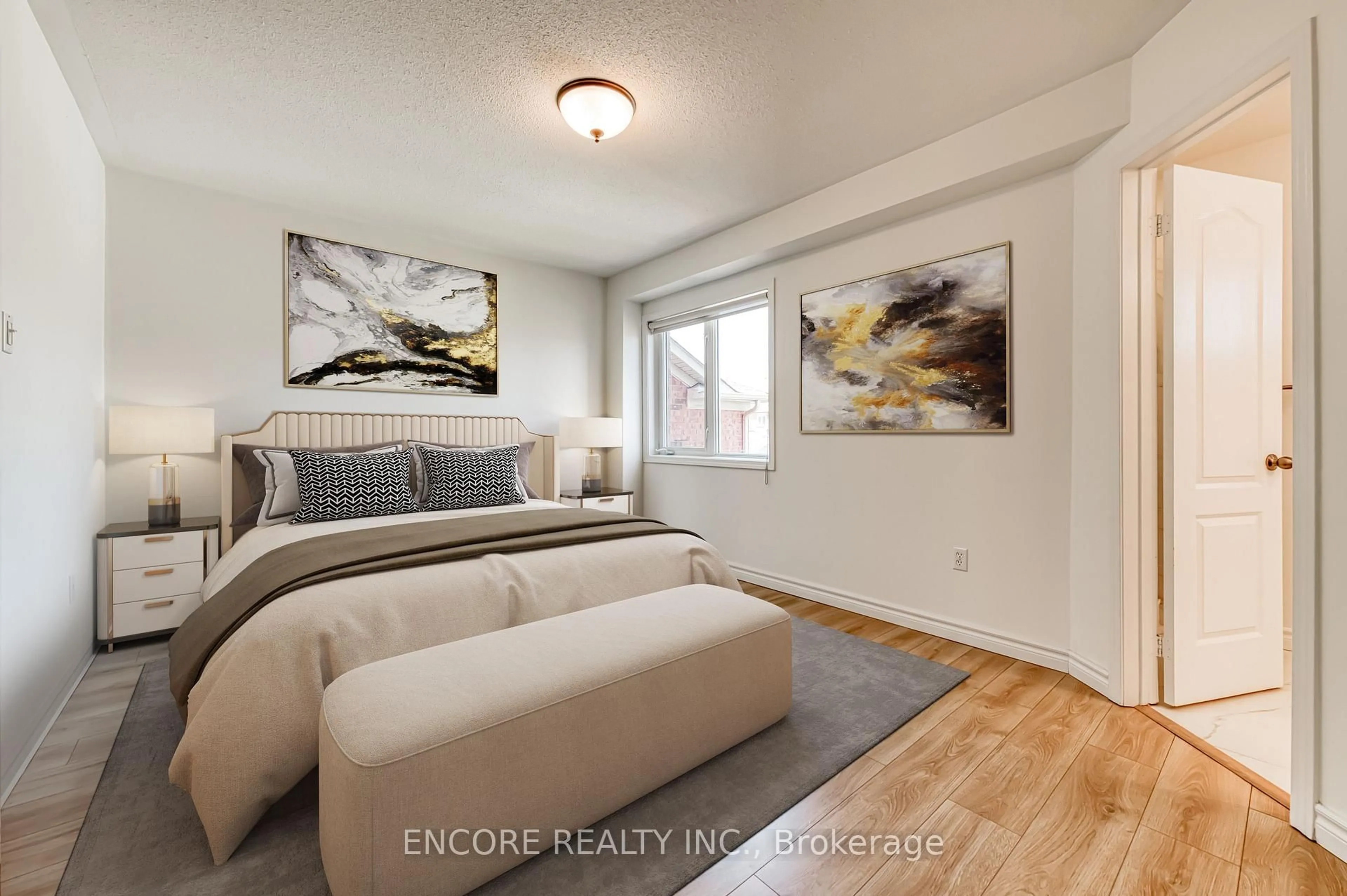 Bedroom with bed, unknown for 24 Spring Meadow Ave, Markham Ontario L6B 1B5