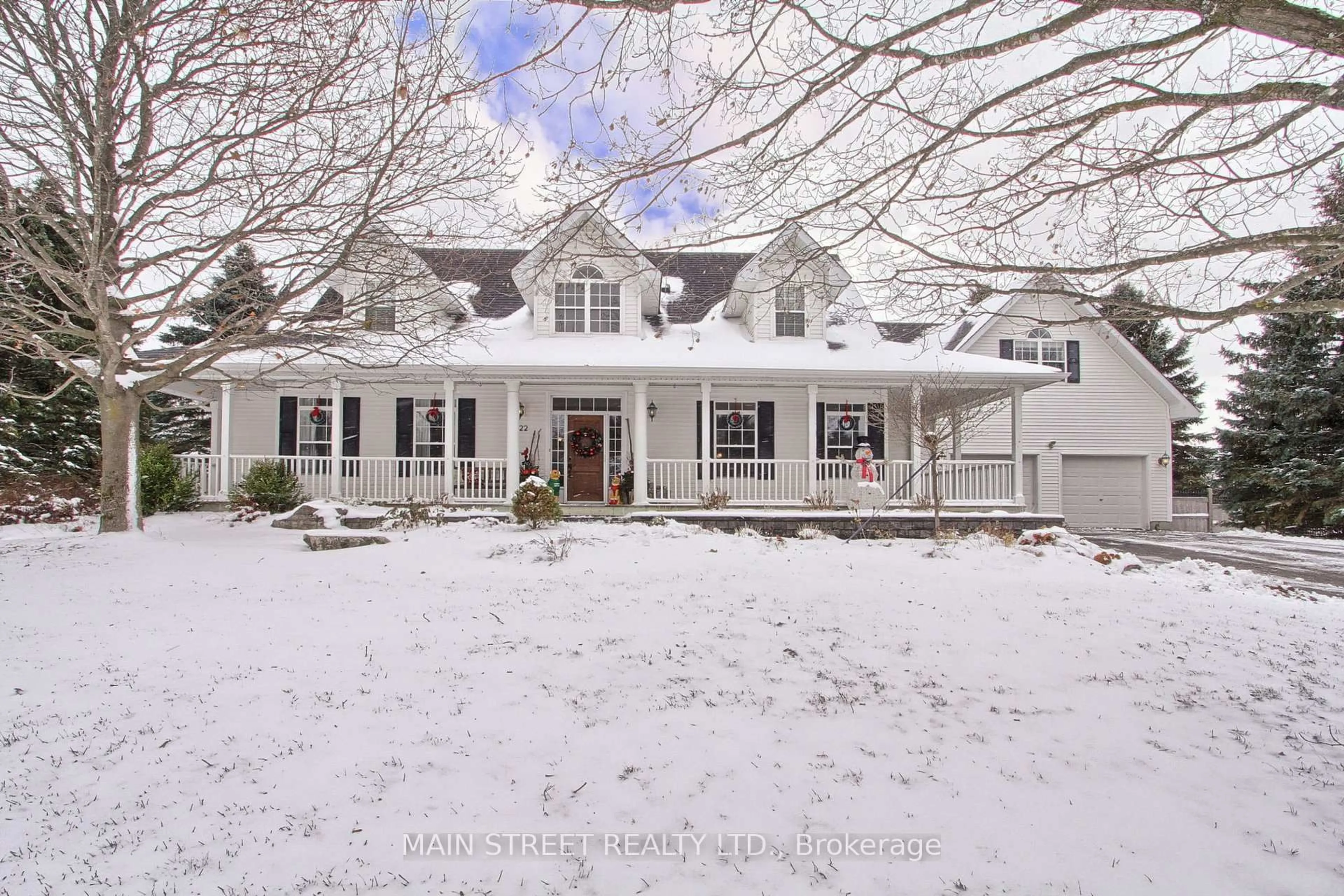 Home with vinyl exterior material, street for 122 Davis Tr, Essa Ontario L0L 2N0