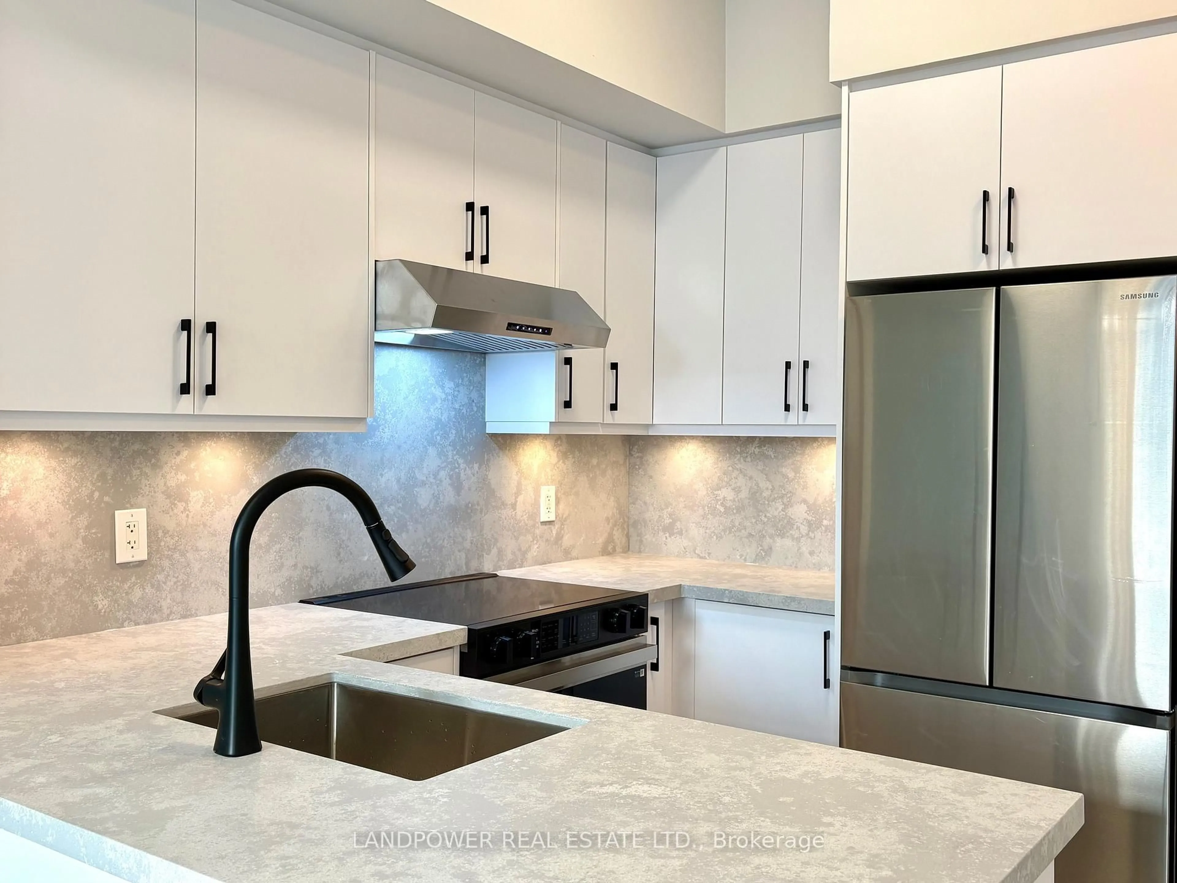 Contemporary kitchen, ceramic/tile floor for 8130 Birchmount Rd #201, Markham Ontario L6G 0E4