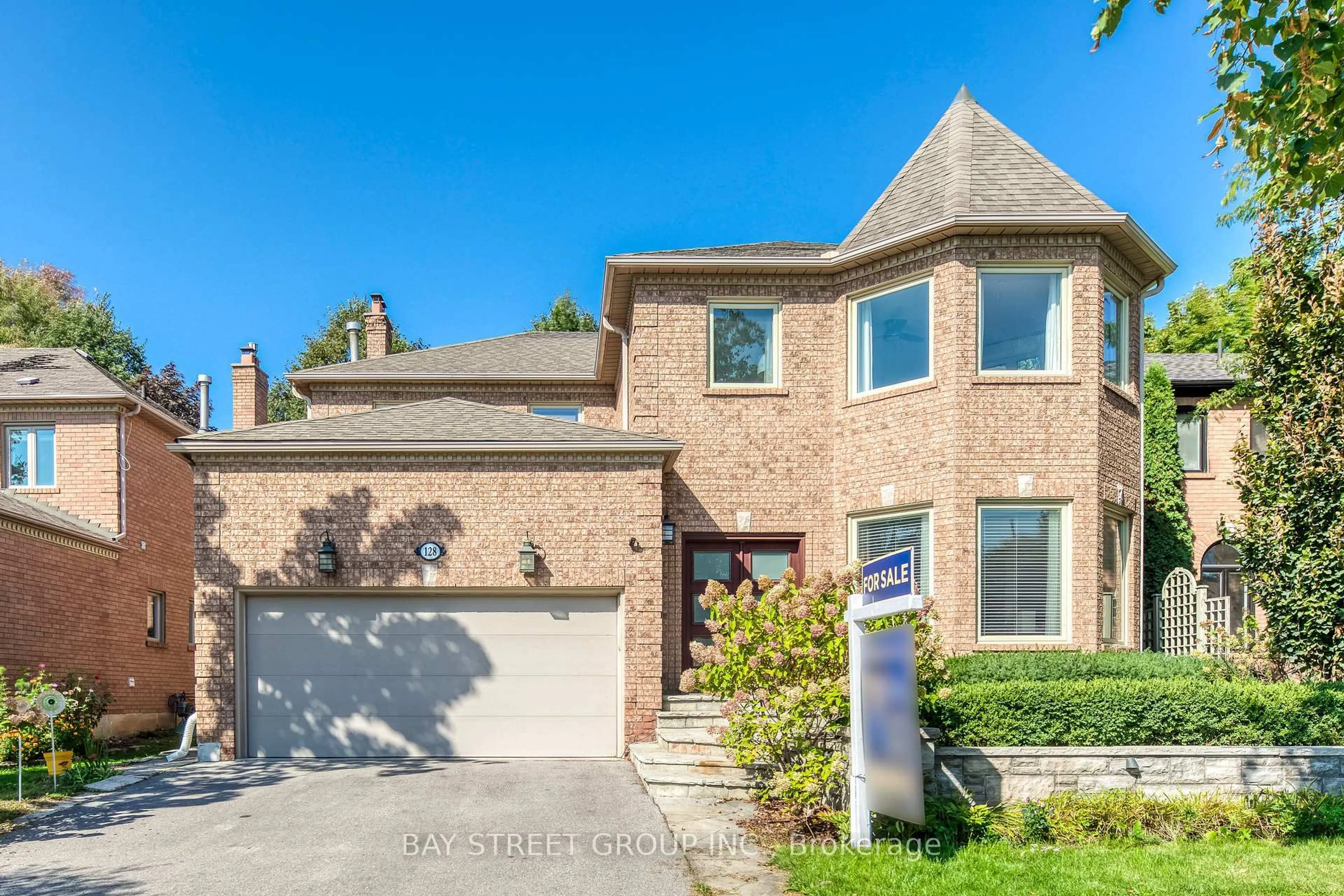 Home with brick exterior material, street for 128 beverley glen Blvd, Vaughan Ontario L4J 7V2
