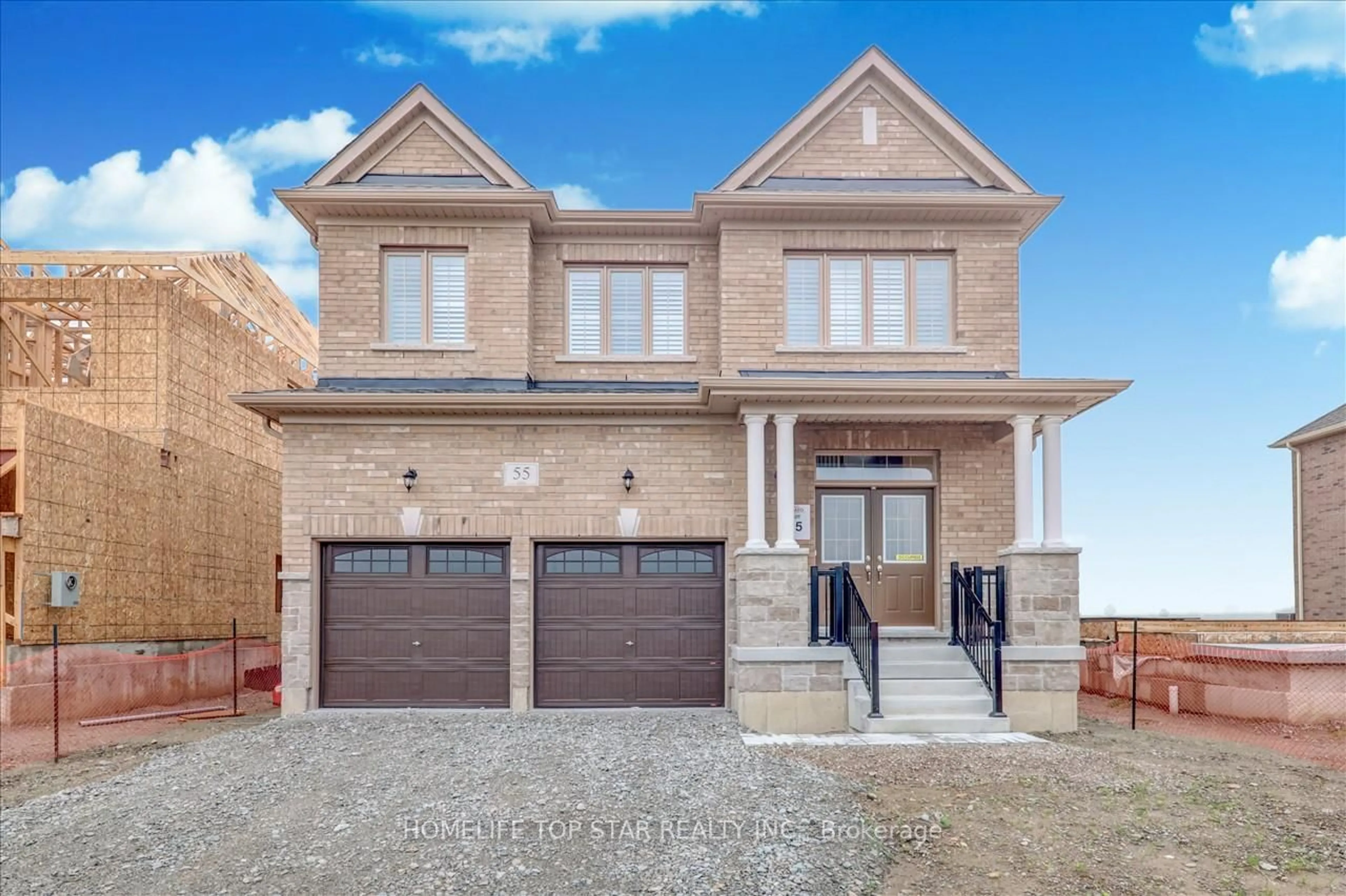 Home with brick exterior material, street for 55 Brethet Hts, New Tecumseth Ontario L0G 1A0