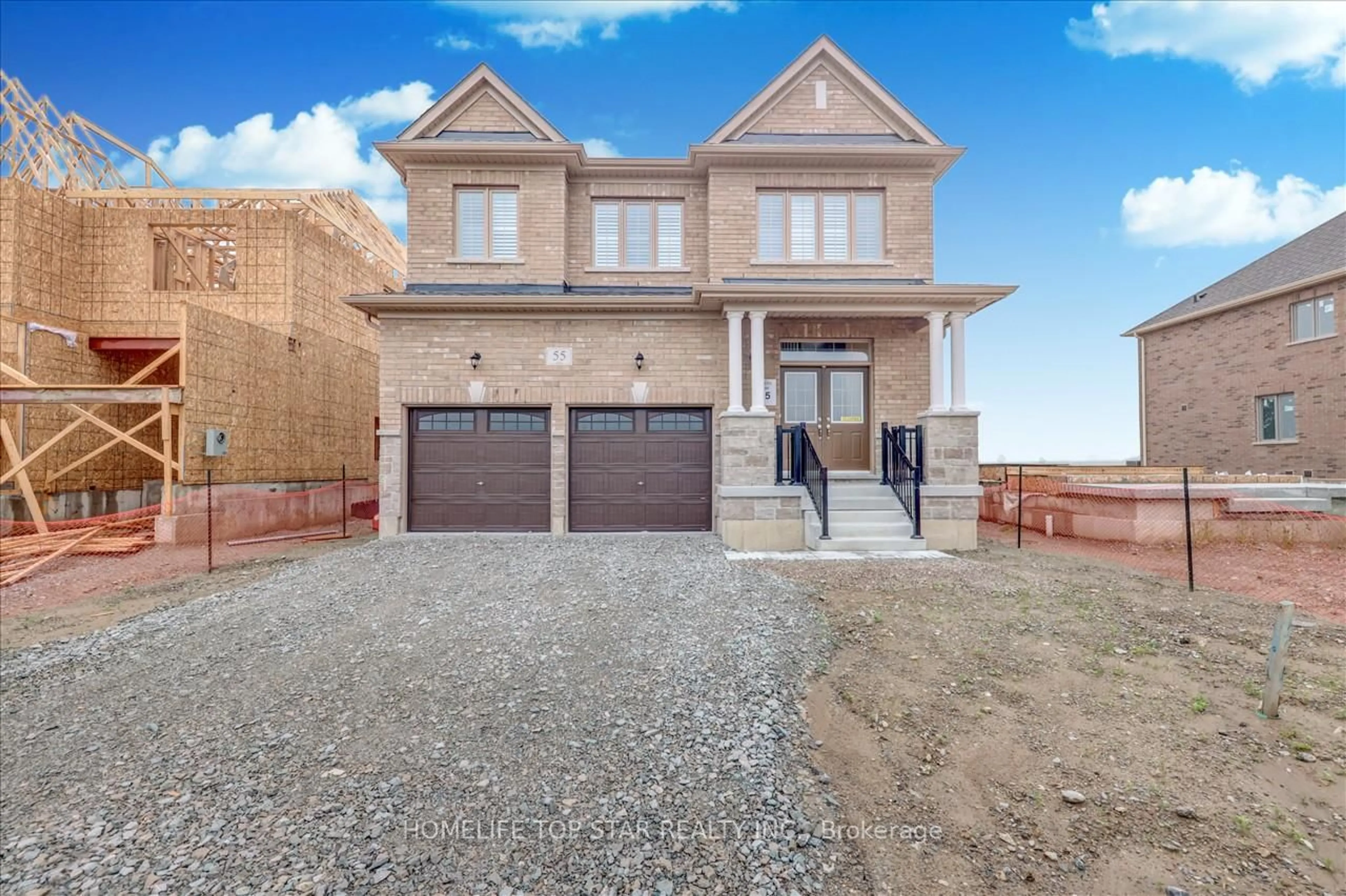 Home with brick exterior material, street for 55 Brethet Hts, New Tecumseth Ontario L0G 1A0