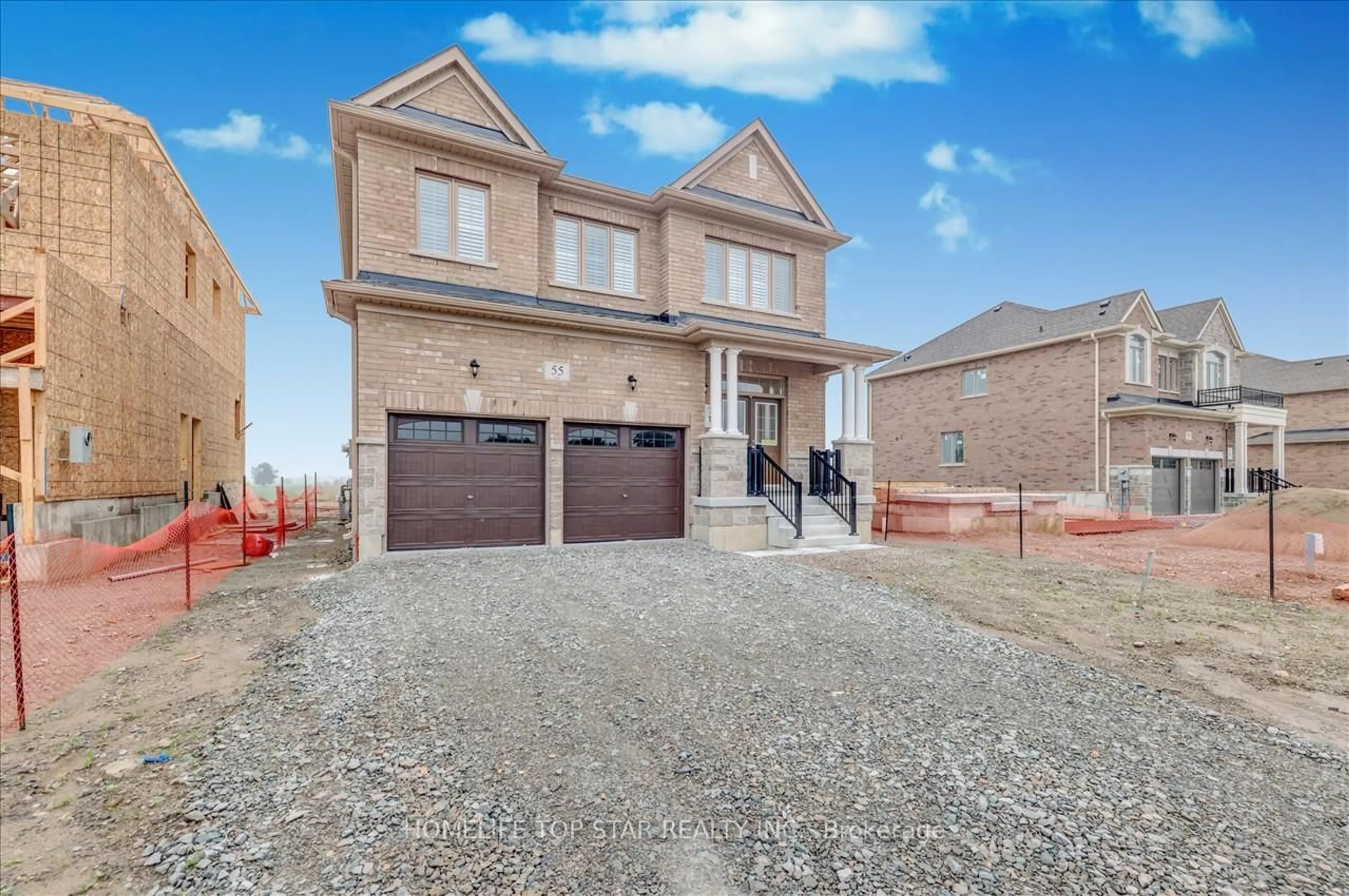 Home with brick exterior material, street for 55 Brethet Hts, New Tecumseth Ontario L0G 1A0