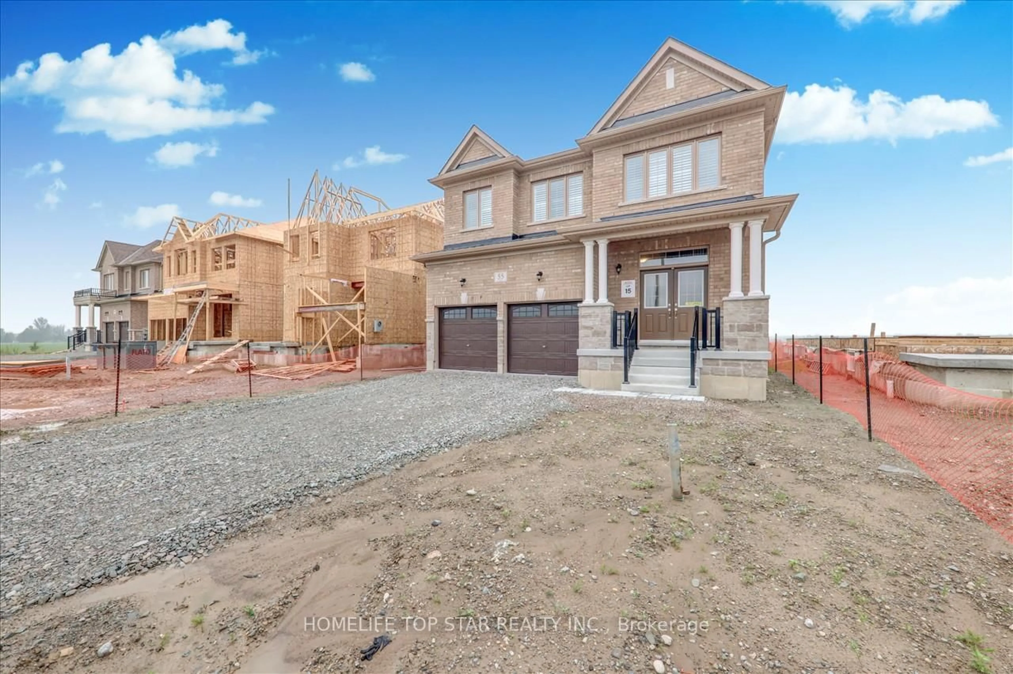 Home with brick exterior material, street for 55 Brethet Hts, New Tecumseth Ontario L0G 1A0