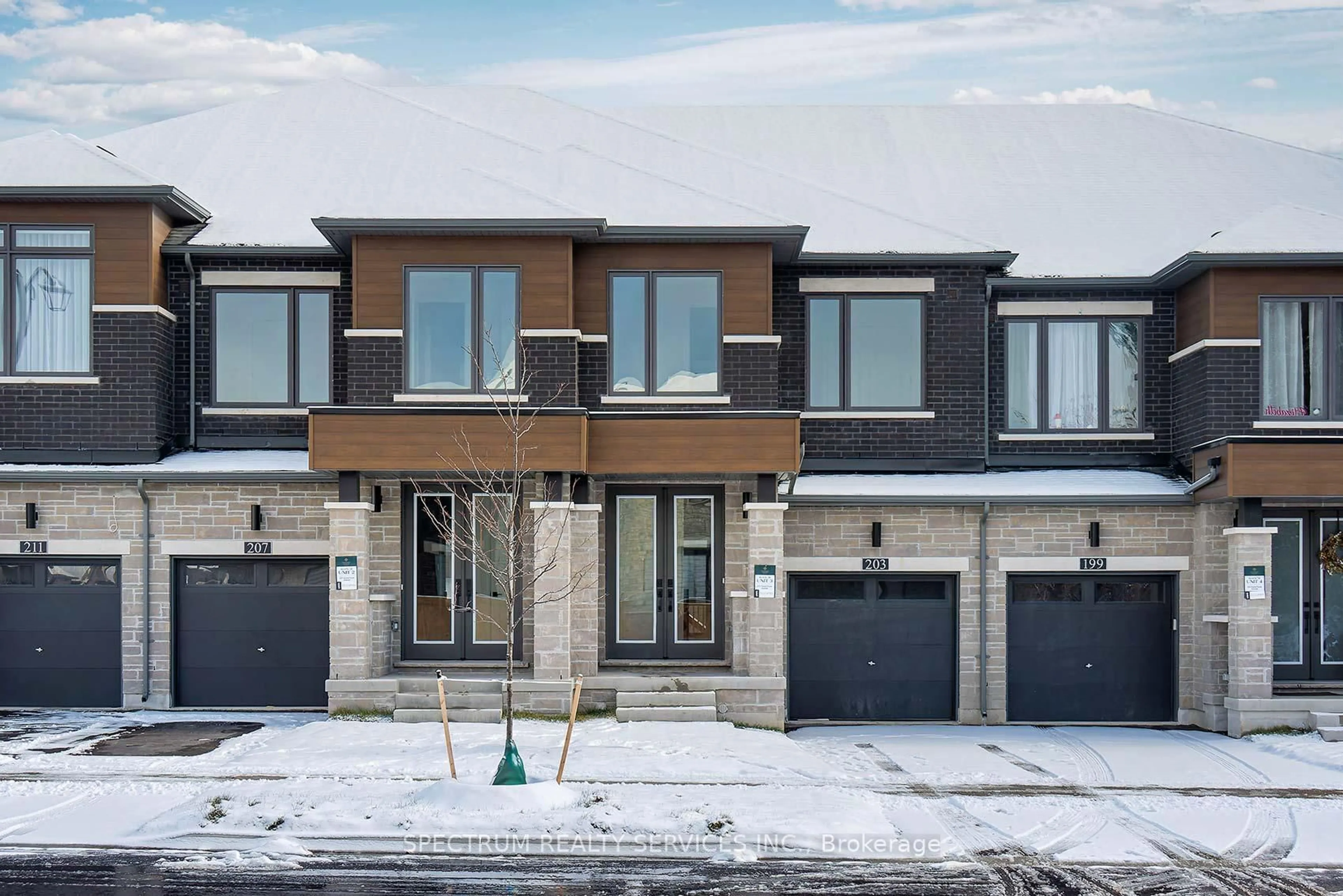 Home with brick exterior material, street for 203 Grand Trunk Ave, Vaughan Ontario L6A 5E5