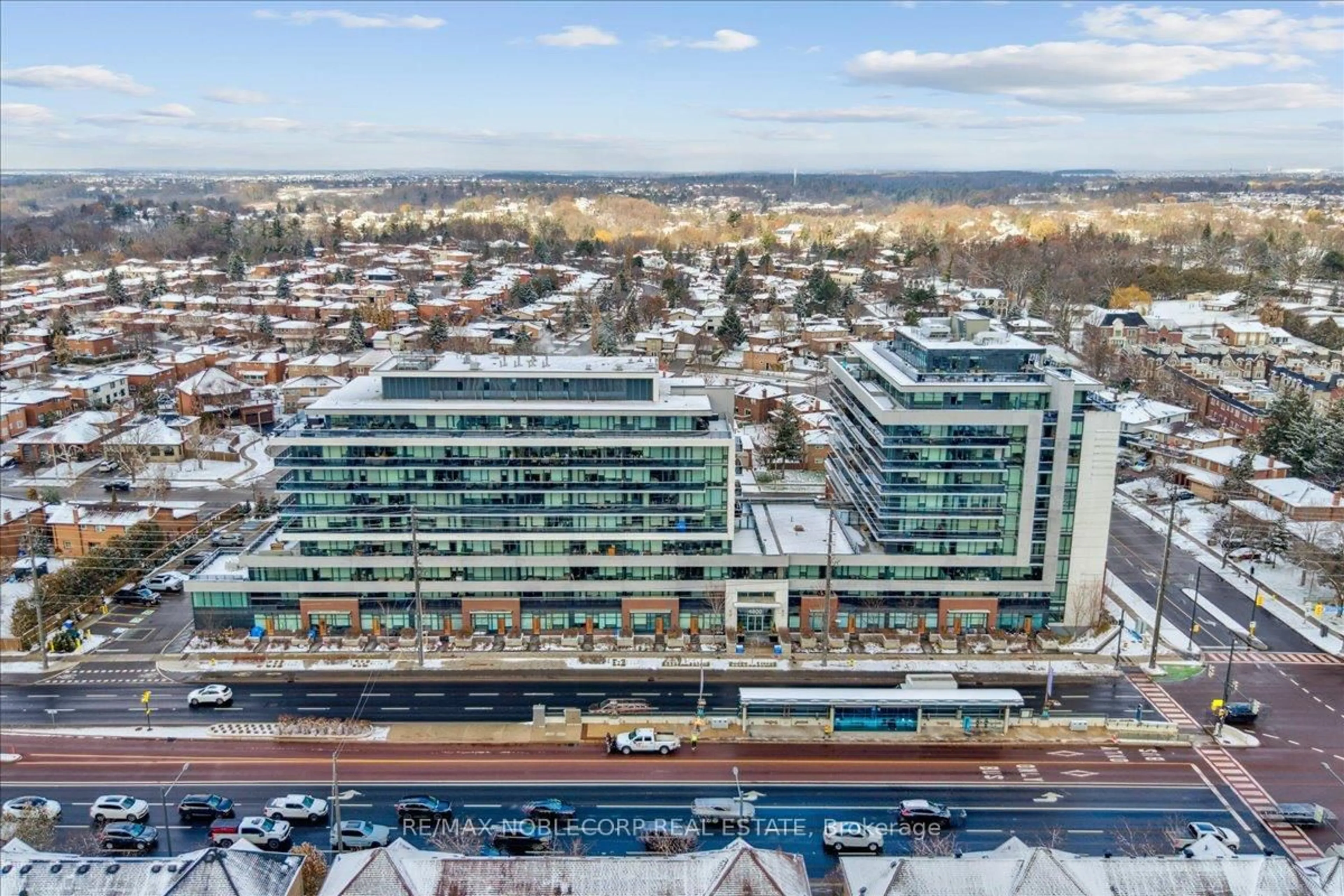 A pic from outside/outdoor area/front of a property/back of a property/a pic from drone, city buildings view from balcony for 4800 Highway 7 #820, Vaughan Ontario L4L 1H8