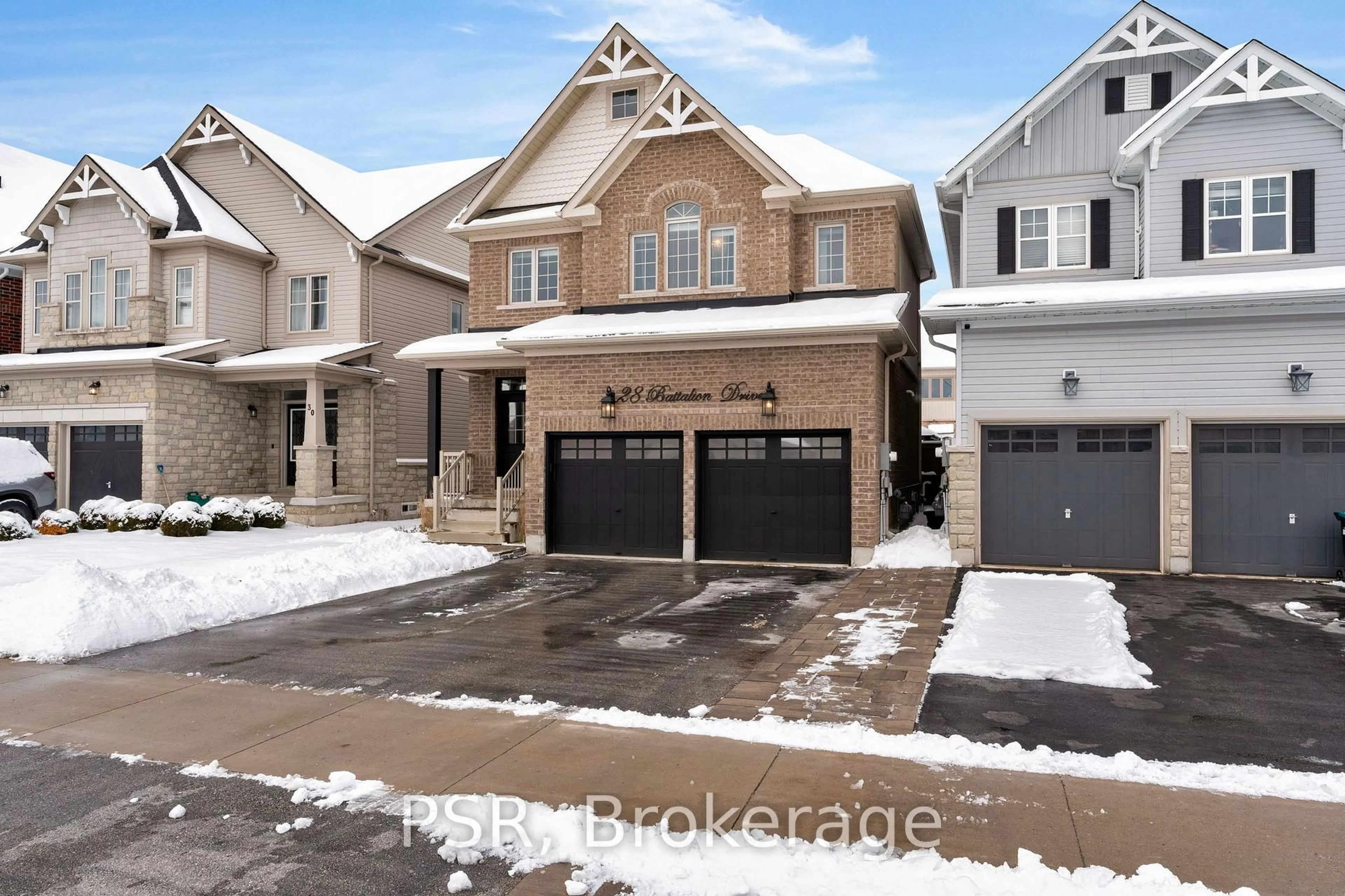 Home with brick exterior material, street for 28 Battalion Dr, Essa Ontario L3W 0B3