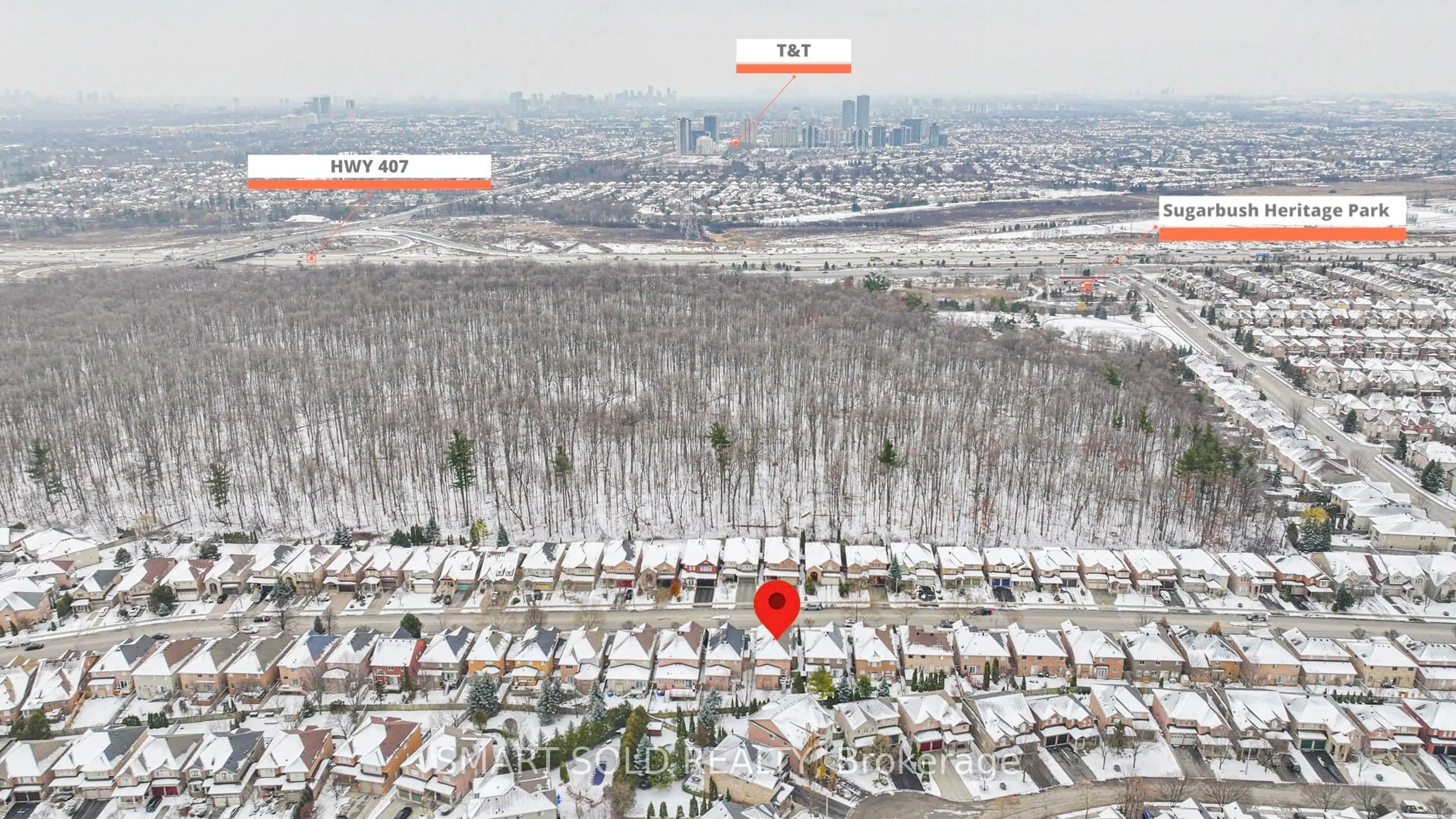 A pic from outside/outdoor area/front of a property/back of a property/a pic from drone, city buildings view from balcony for 224 Summeridge Dr, Vaughan Ontario L4J 8T2