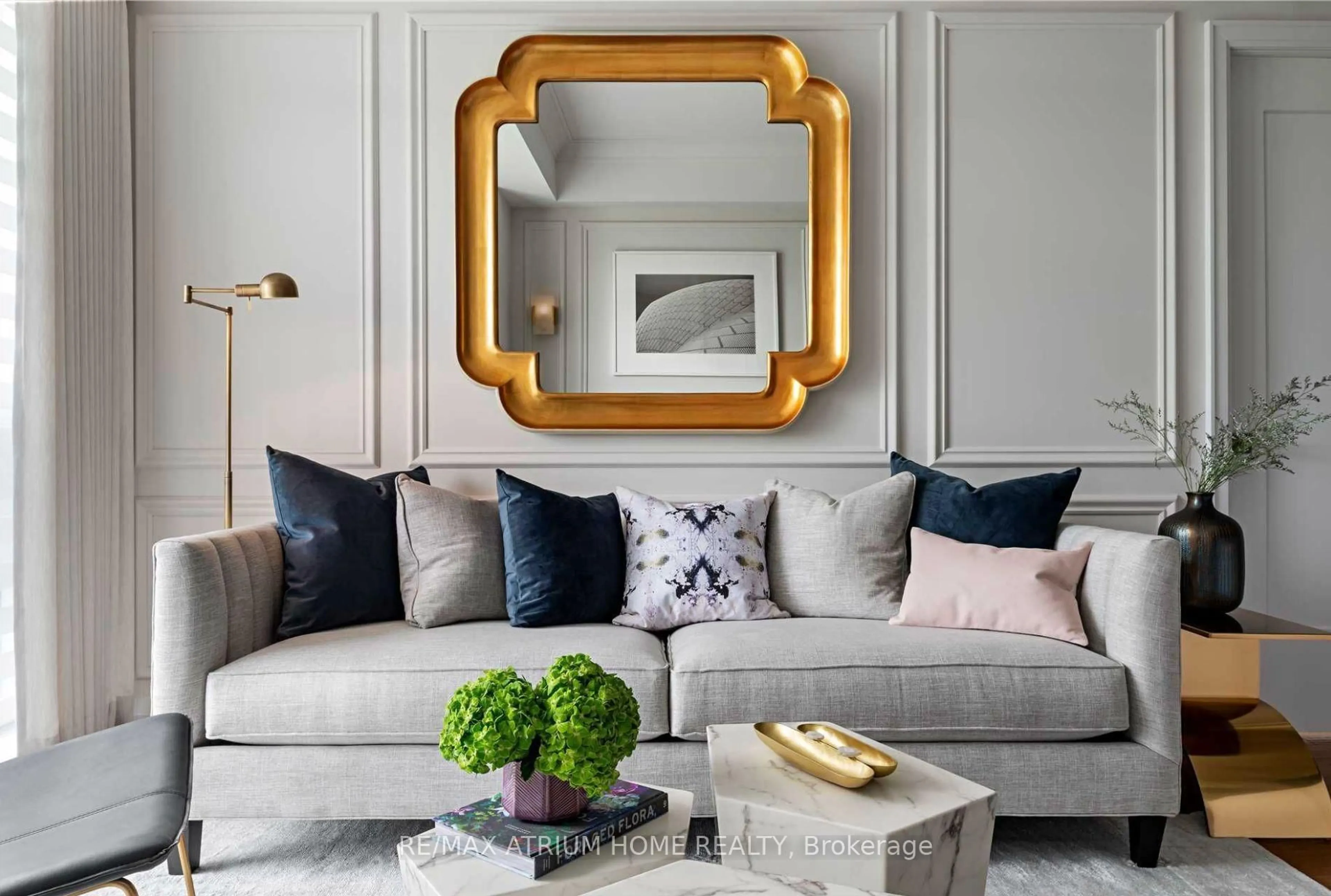 Living room with furniture, unknown for 15 Stollery Pond Cres #511, Markham Ontario L6C 0Y4