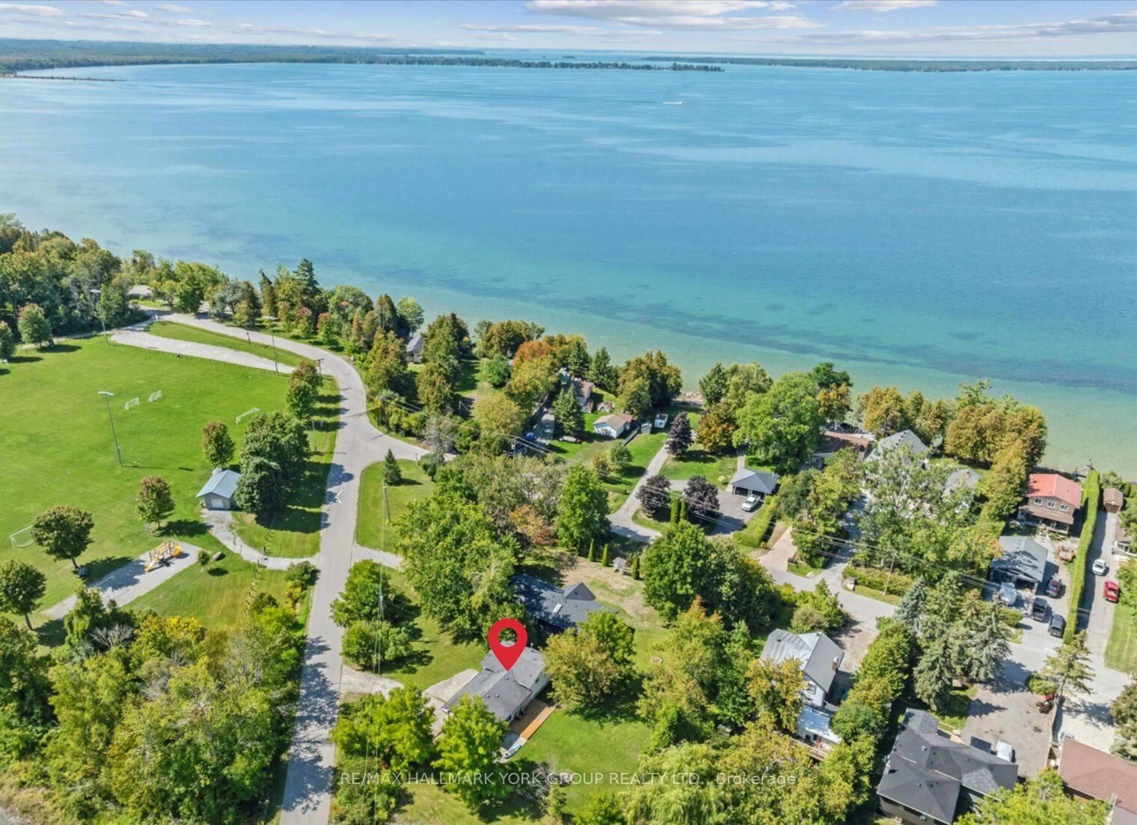 A pic from outside/outdoor area/front of a property/back of a property/a pic from drone, water/lake/river/ocean view for 67 Thorah Concession 1 Rd, Brock Ontario L0K 1A0
