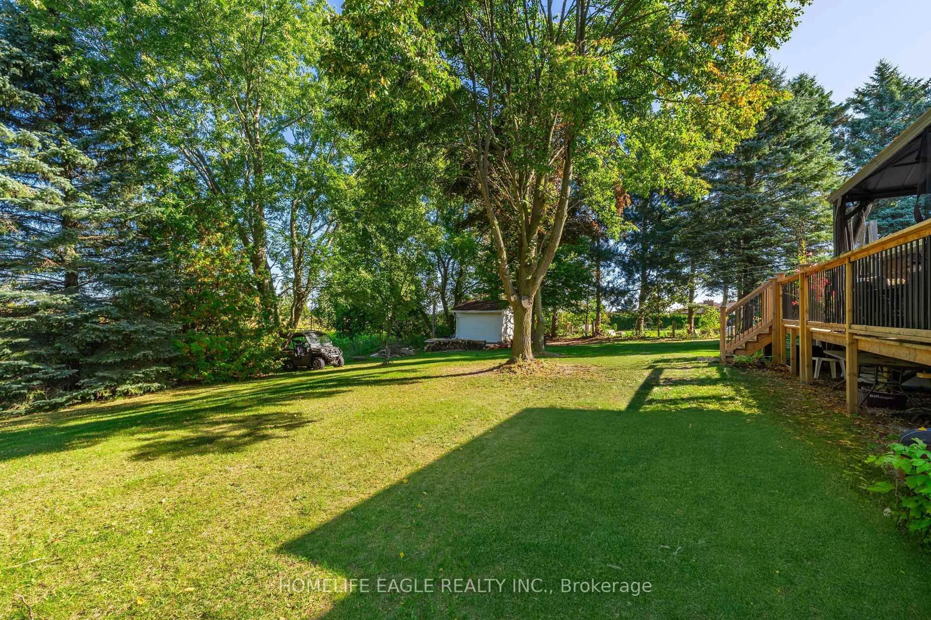 A pic from outside/outdoor area/front of a property/back of a property/a pic from drone, forest/trees view for 2132 14th Line, Innisfil Ontario L0L 1R0