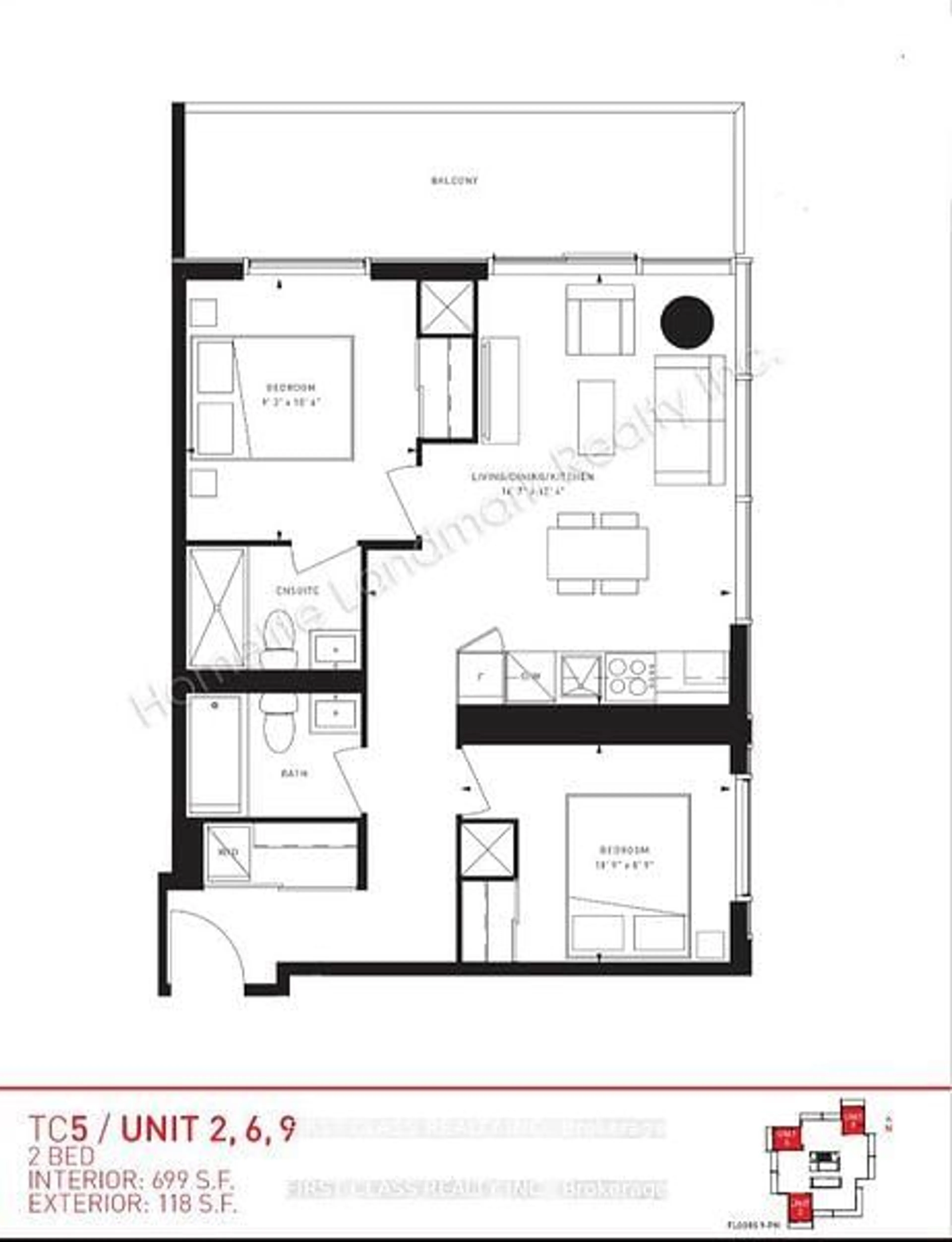 Floor plan for 7890 Jane St #1902, Vaughan Ontario L4K 0K9
