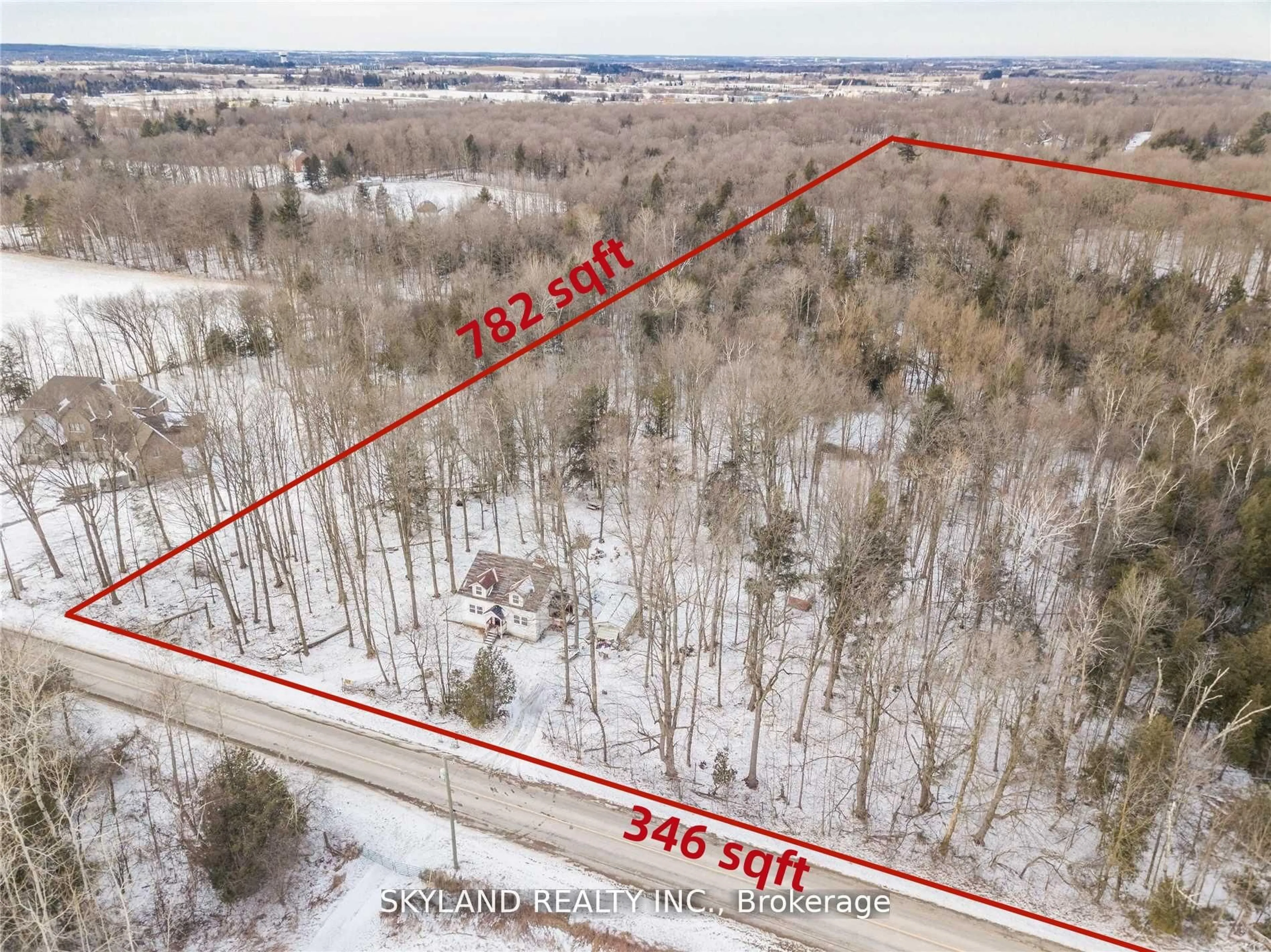 A pic from outside/outdoor area/front of a property/back of a property/a pic from drone, forest/trees view for 2692 Vandorf Sdrd, Whitchurch-Stouffville Ontario L0H 1G0