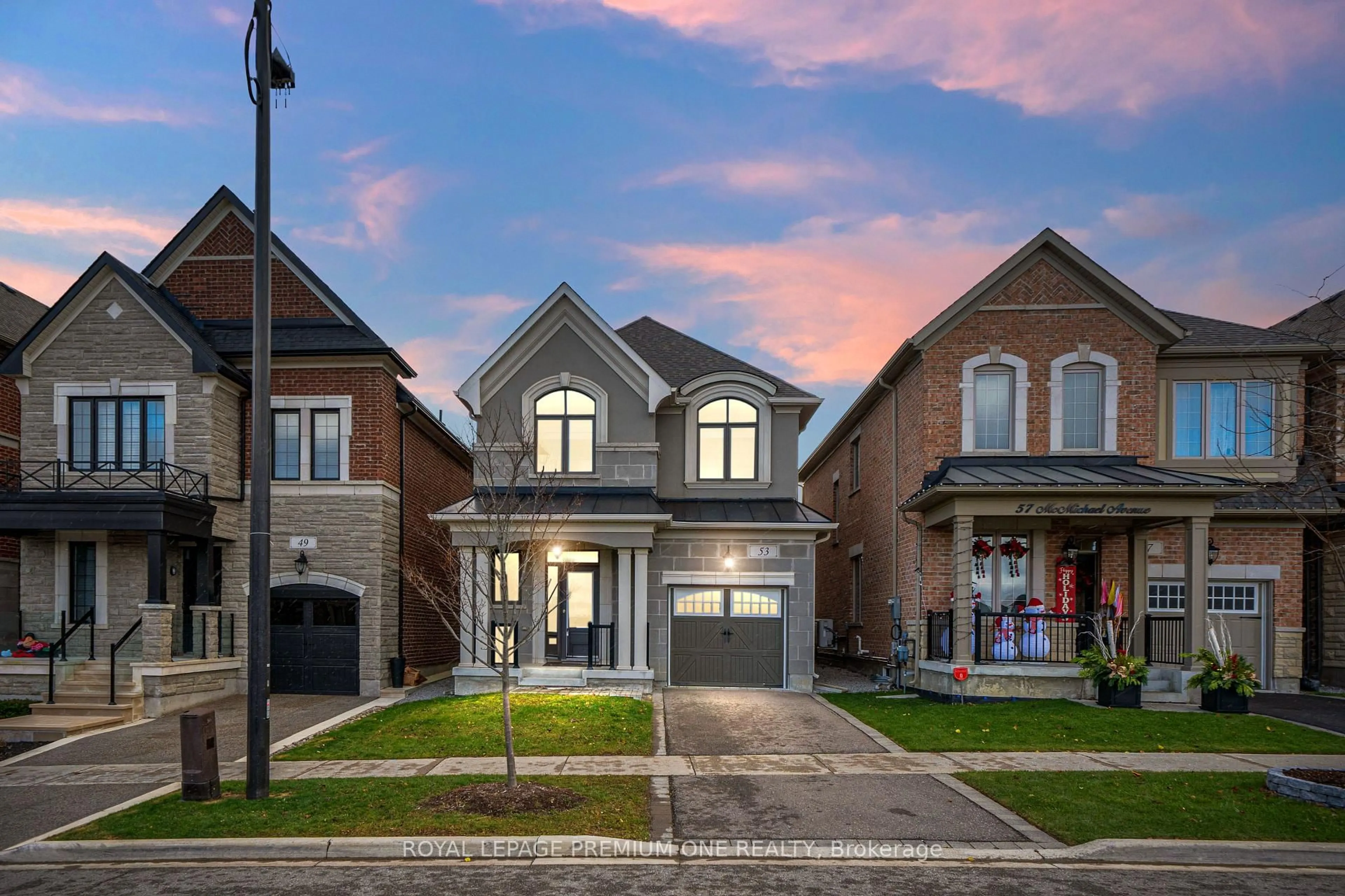 Home with brick exterior material, street for 53 McMichael Ave, Vaughan Ontario L4H 4T3