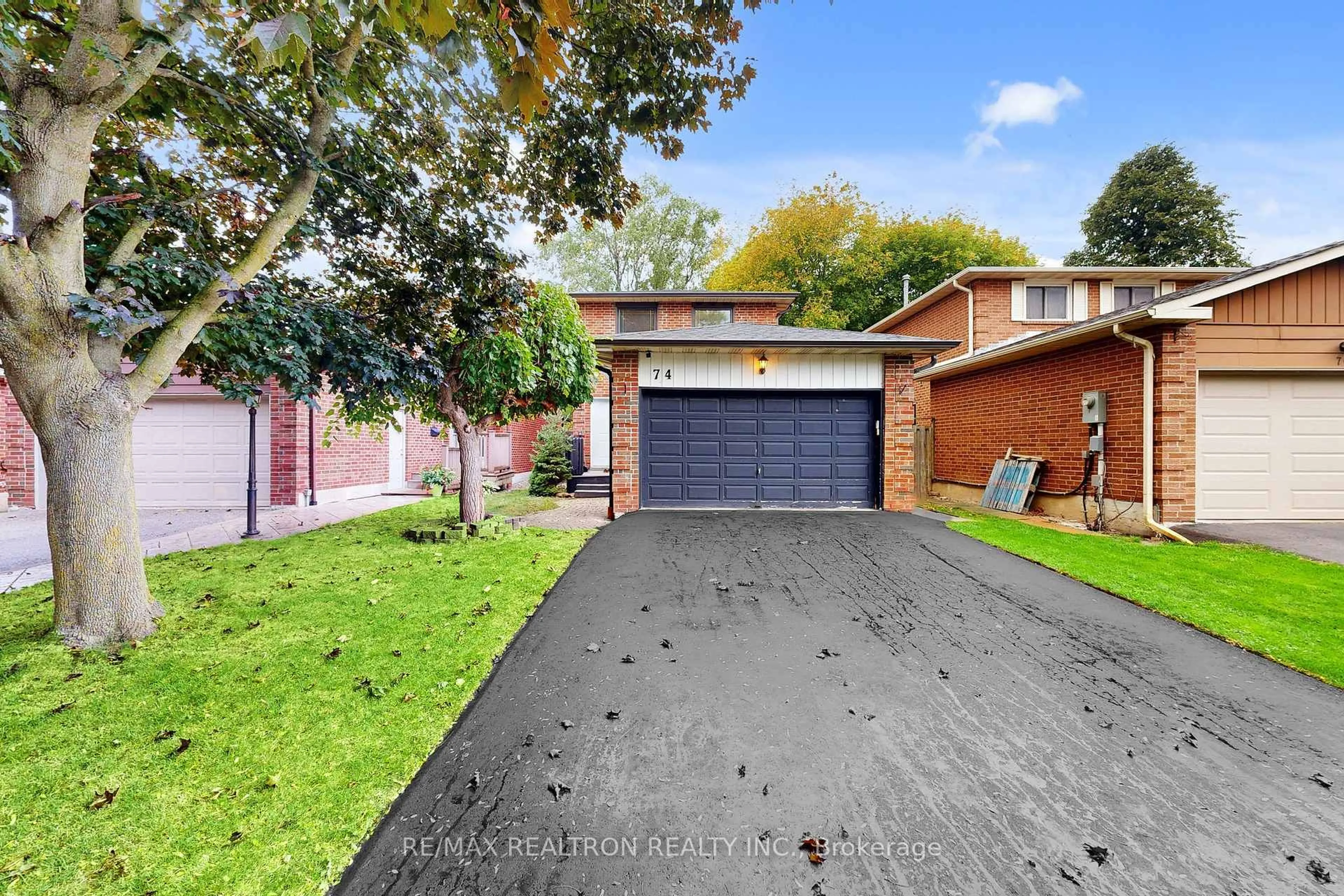 Home with brick exterior material, street for 74 Trothen Circ, Markham Ontario L3P 4H6
