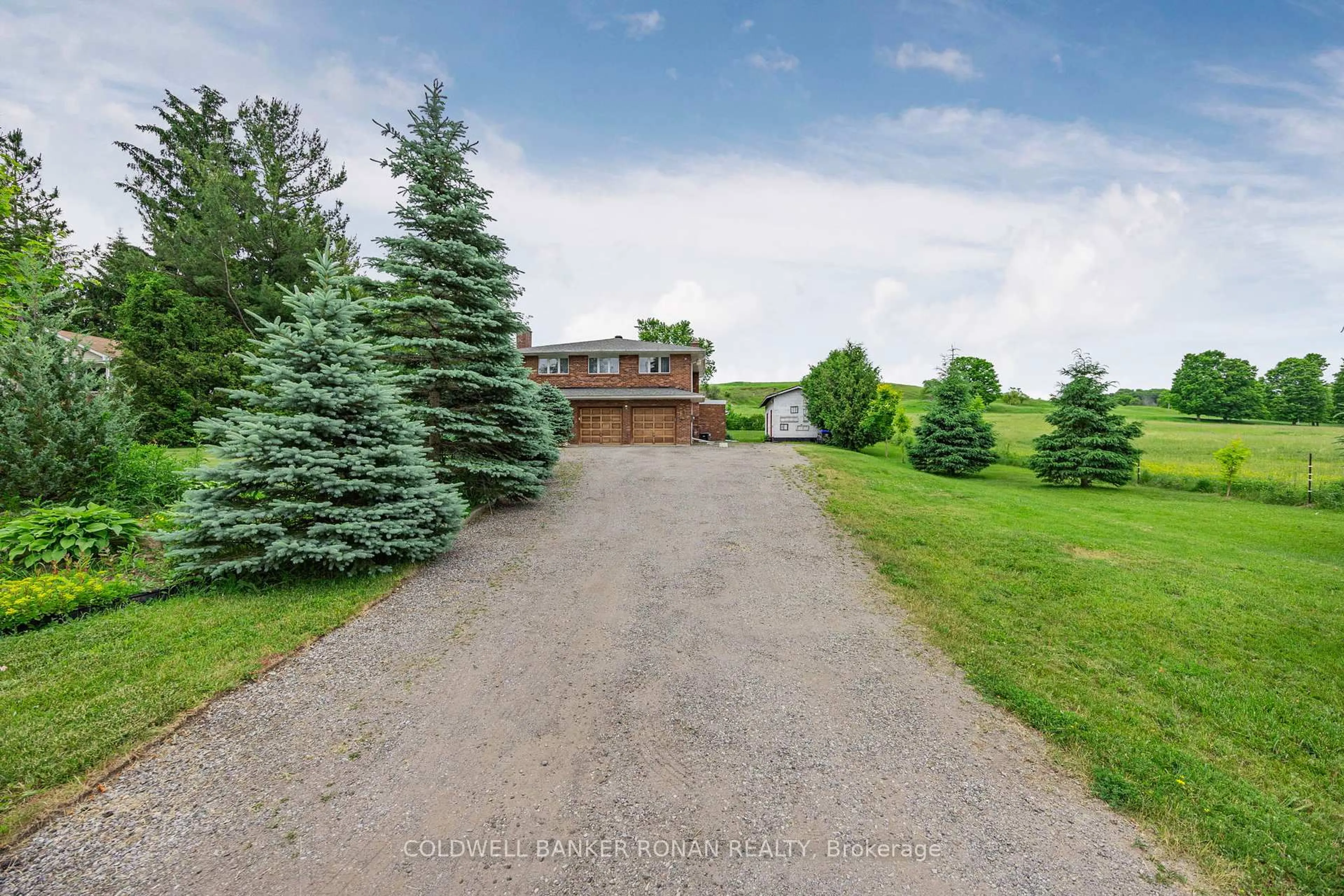 A pic from outside/outdoor area/front of a property/back of a property/a pic from drone, street for 6145 3rd Line, New Tecumseth Ontario L0G 1W0