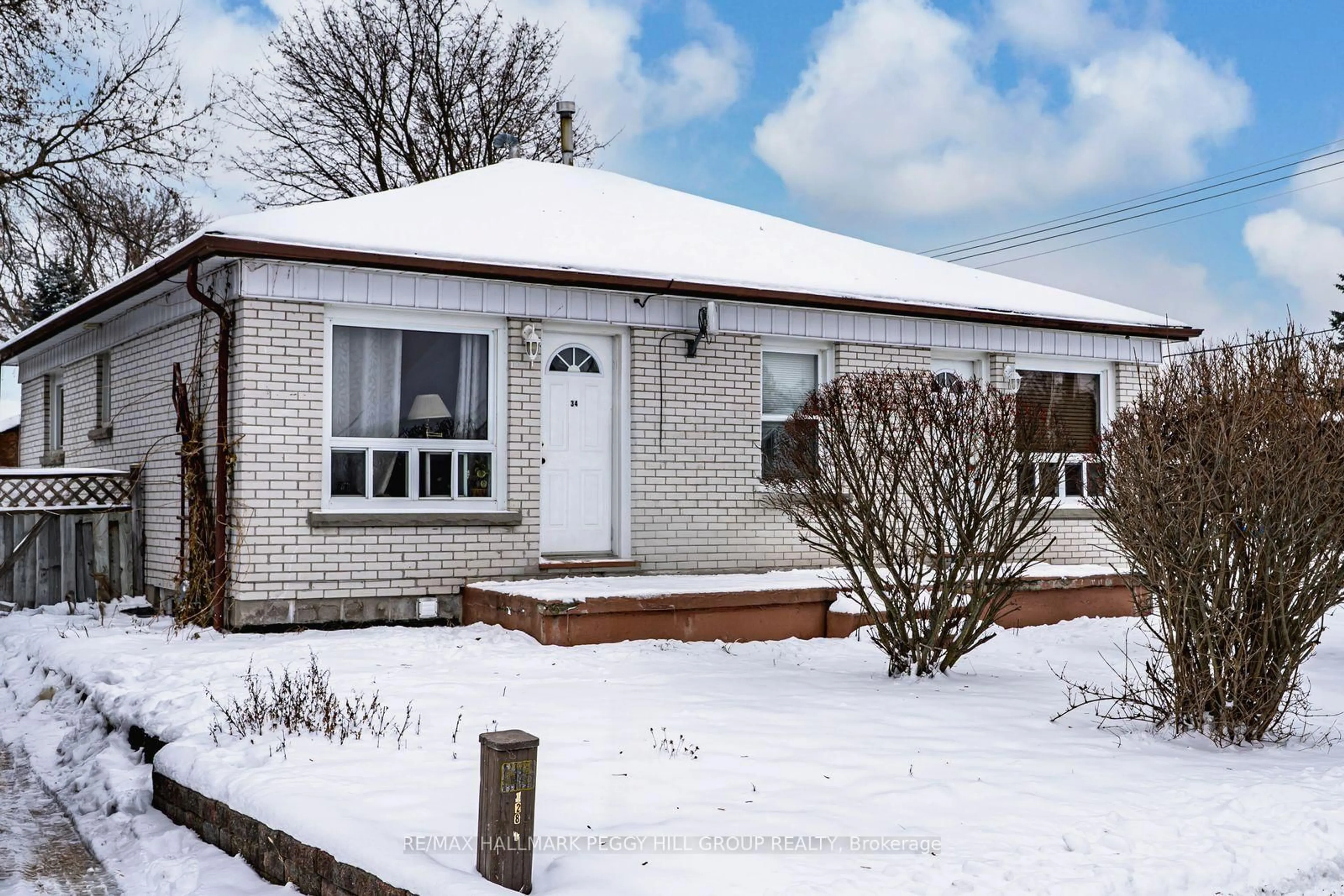 Home with brick exterior material, street for 34/36 Centre St, Essa Ontario L0M 1B0