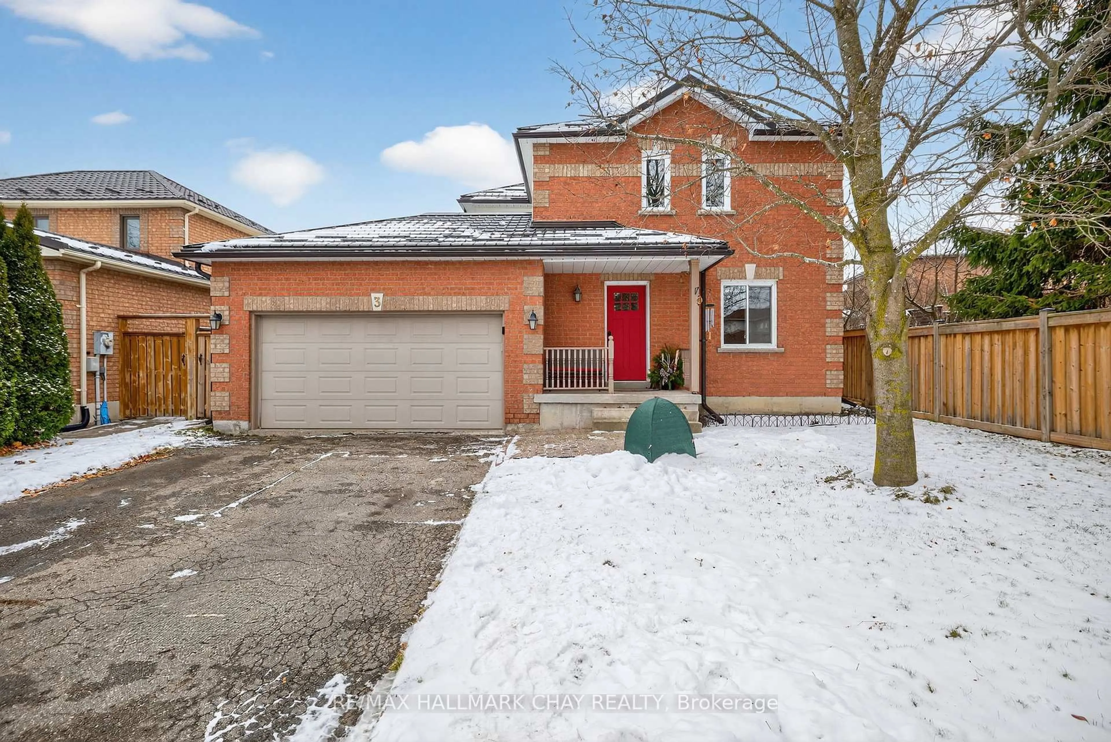 Home with brick exterior material, street for 3 Dugdale Ave, New Tecumseth Ontario L0G 1A0