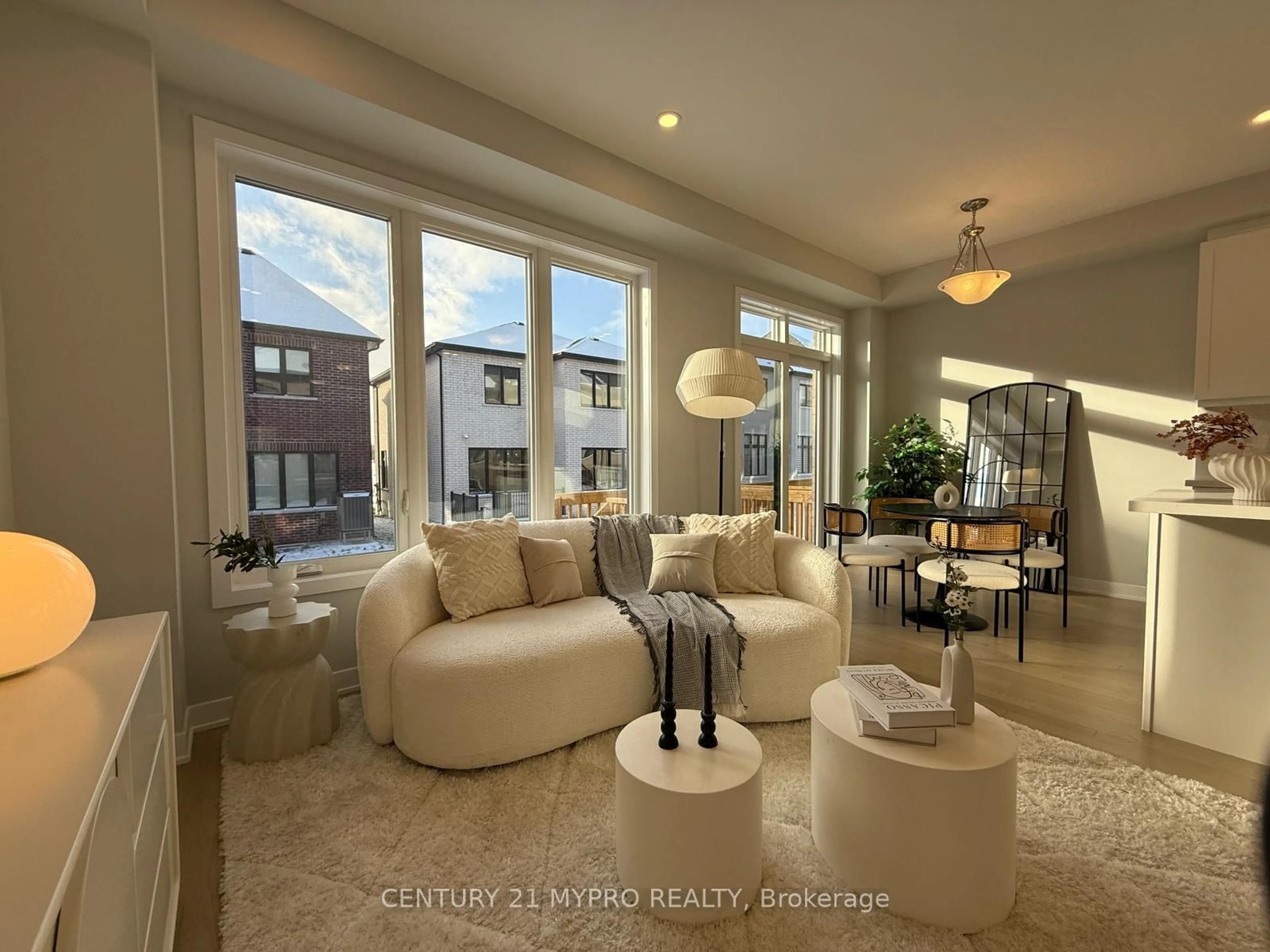 Living room with furniture, ceramic/tile floor for 20 Freeman Williams St, Markham Ontario L6C 3M8