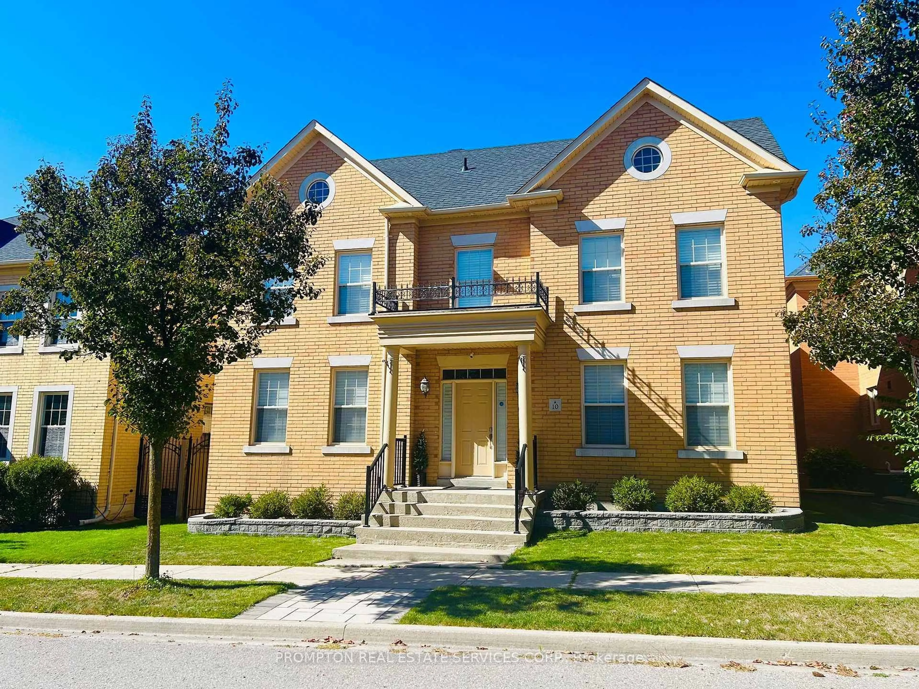 Home with brick exterior material, street for 10 Father McGinn Rd, Markham Ontario L6C 0A7