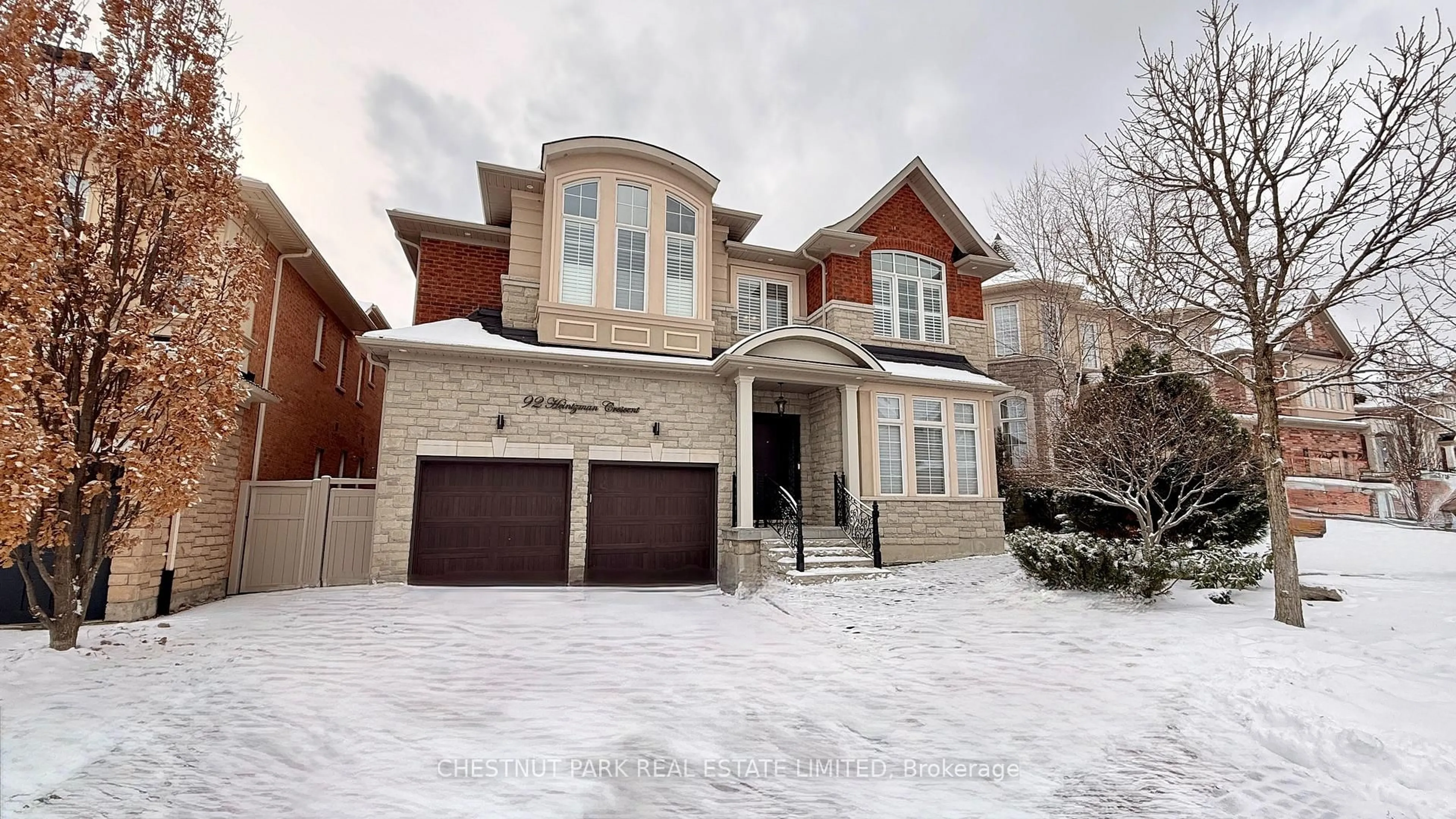 Home with brick exterior material, street for 92 Heintzman Cres, Vaughan Ontario L6A 4T1