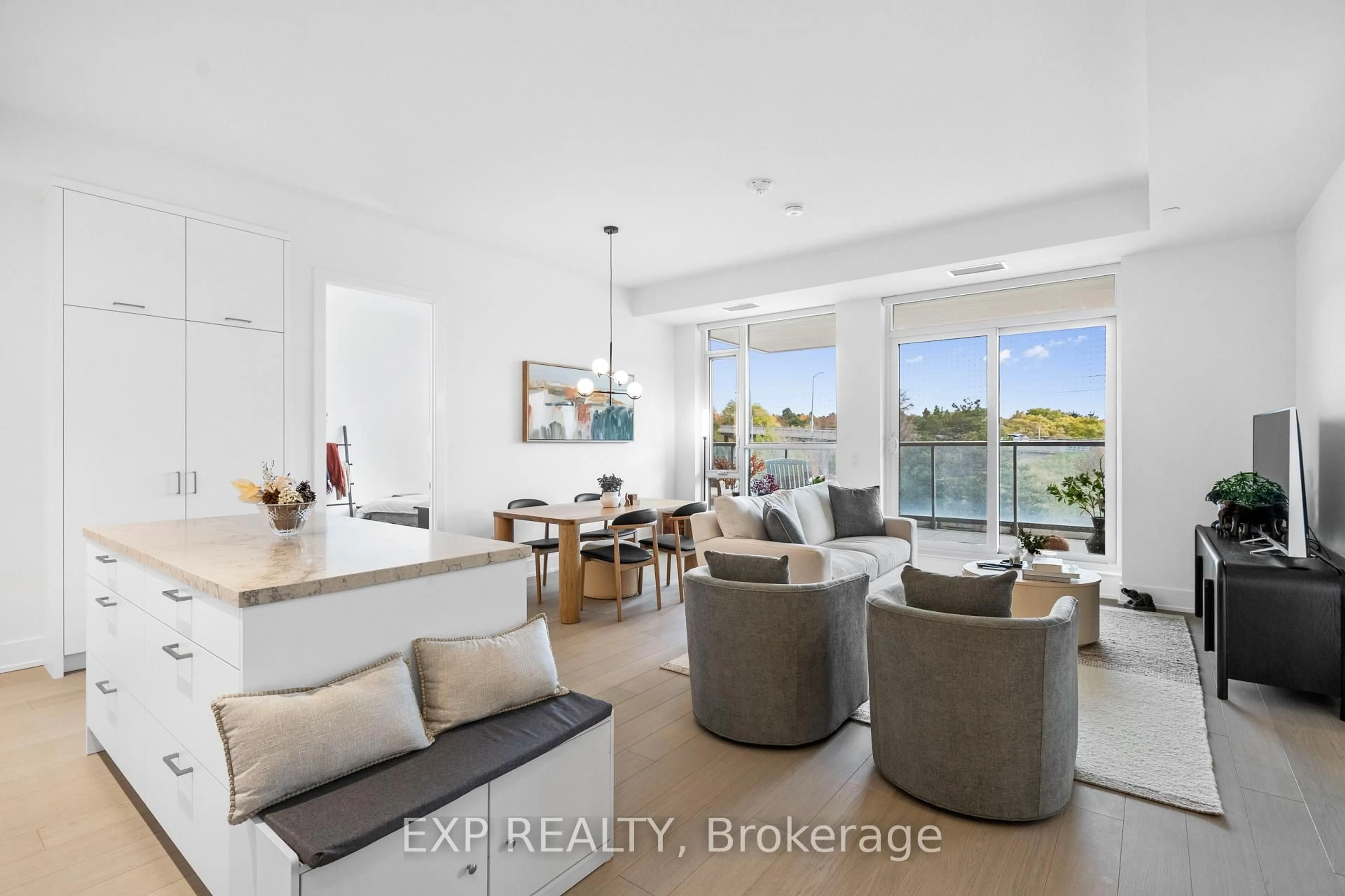 Living room with furniture, unknown for 397 Royal Orchard Blvd #301, Markham Ontario L3T 0H3