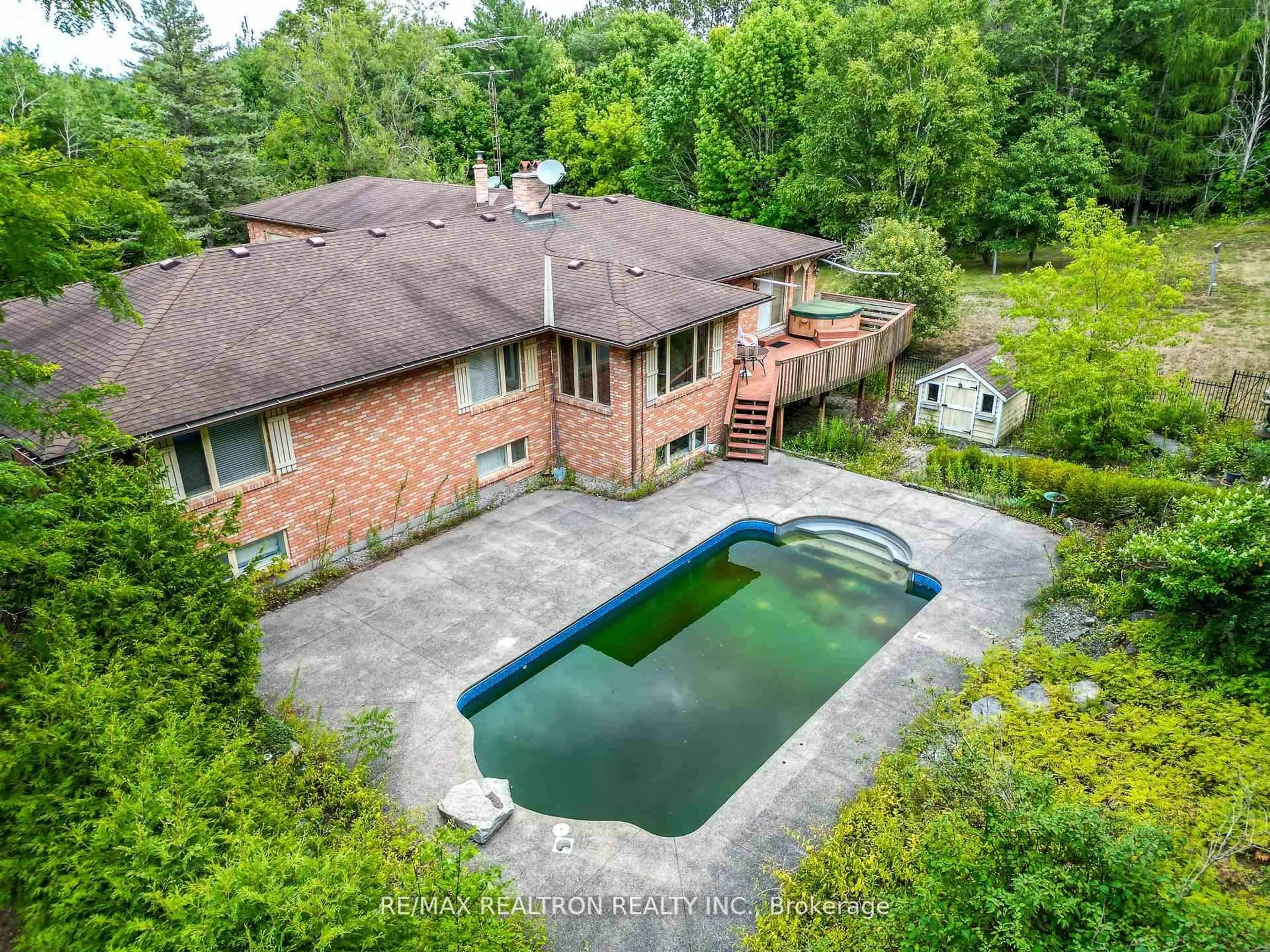 A pic from outside/outdoor area/front of a property/back of a property/a pic from drone, water/lake/river/ocean view for 16271 Highway 48, Whitchurch-Stouffville Ontario L4A 7X4