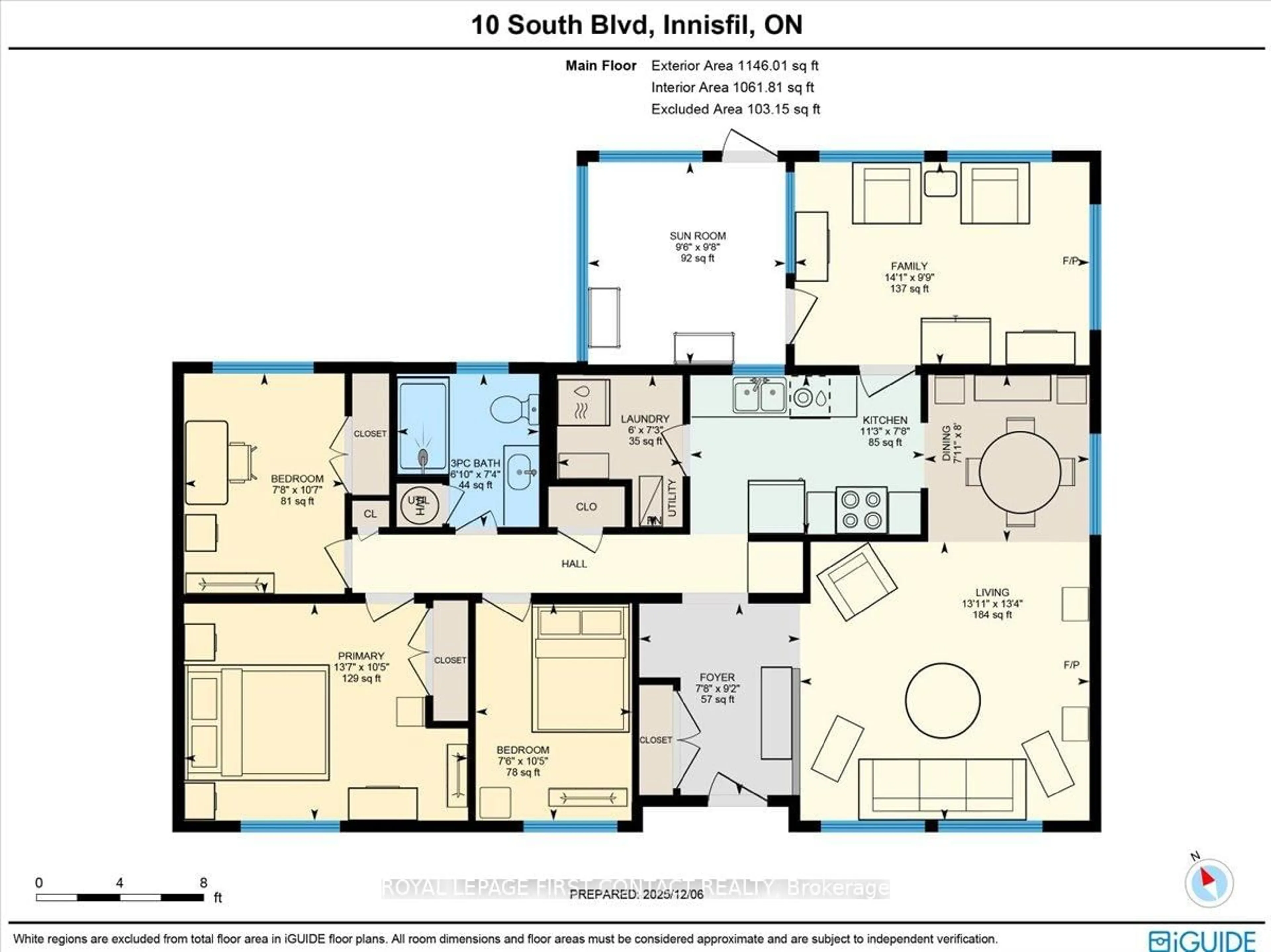 Floor plan for 10 South Blvd, Innisfil Ontario L9S 1L7