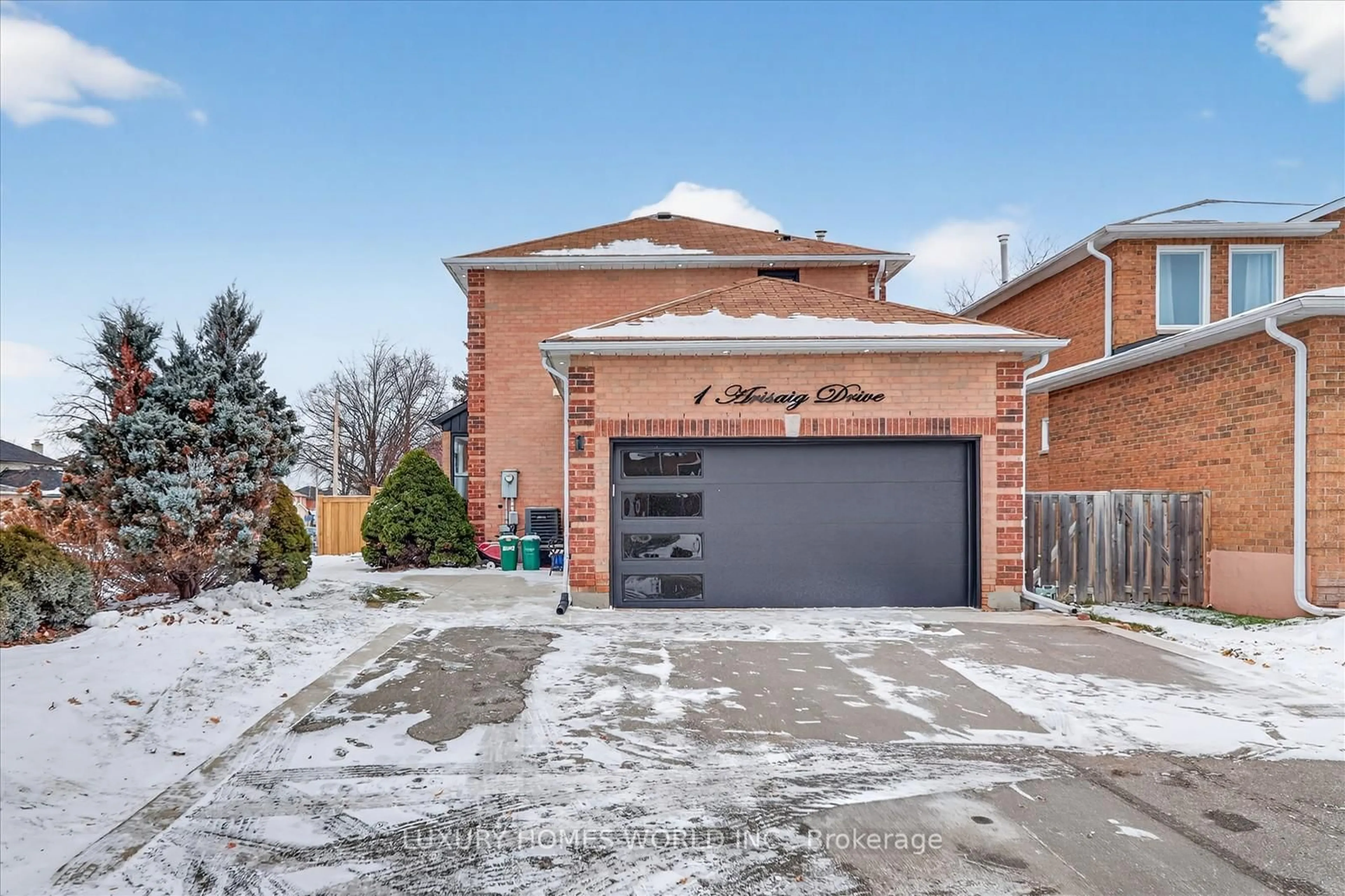 Home with brick exterior material, street for 1 Arisaig Dr, Vaughan Ontario L6A 1V6