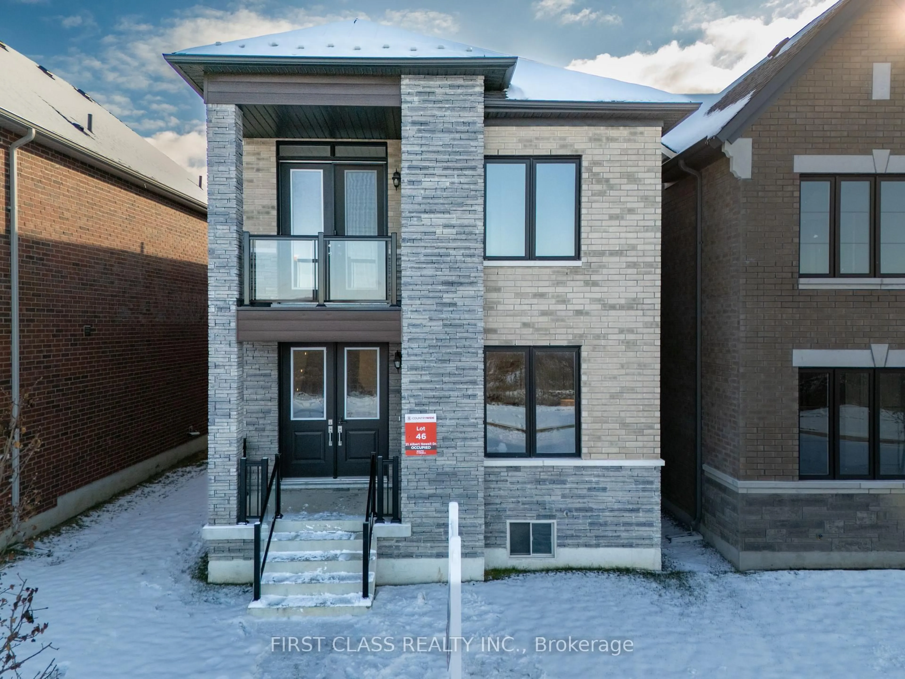 Home with brick exterior material, street for 21 Albert Newell Dr, Markham Ontario L6B 1R8