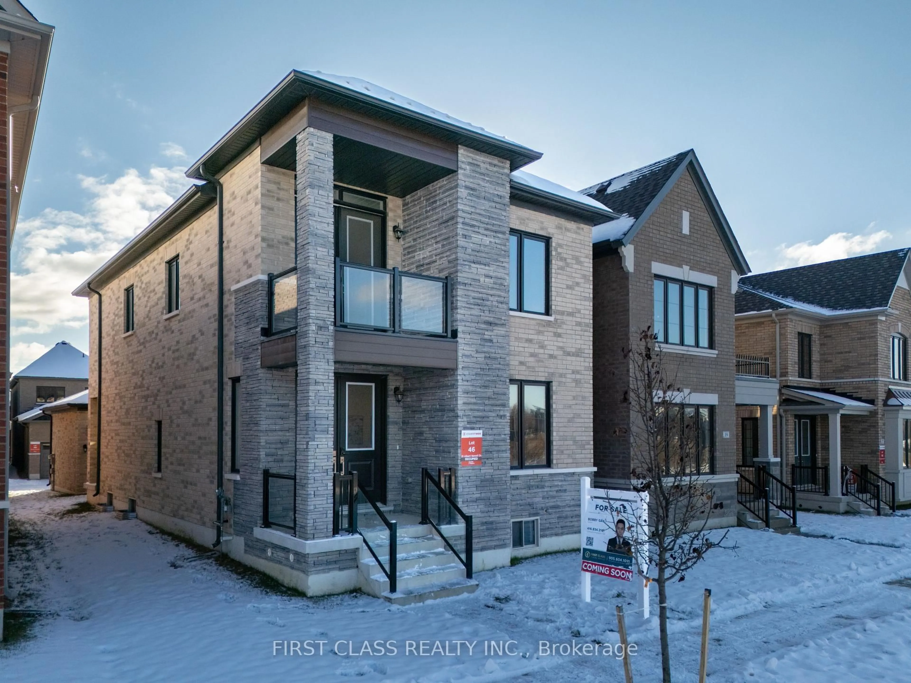 Home with brick exterior material, street for 21 Albert Newell Dr, Markham Ontario L6B 1R8