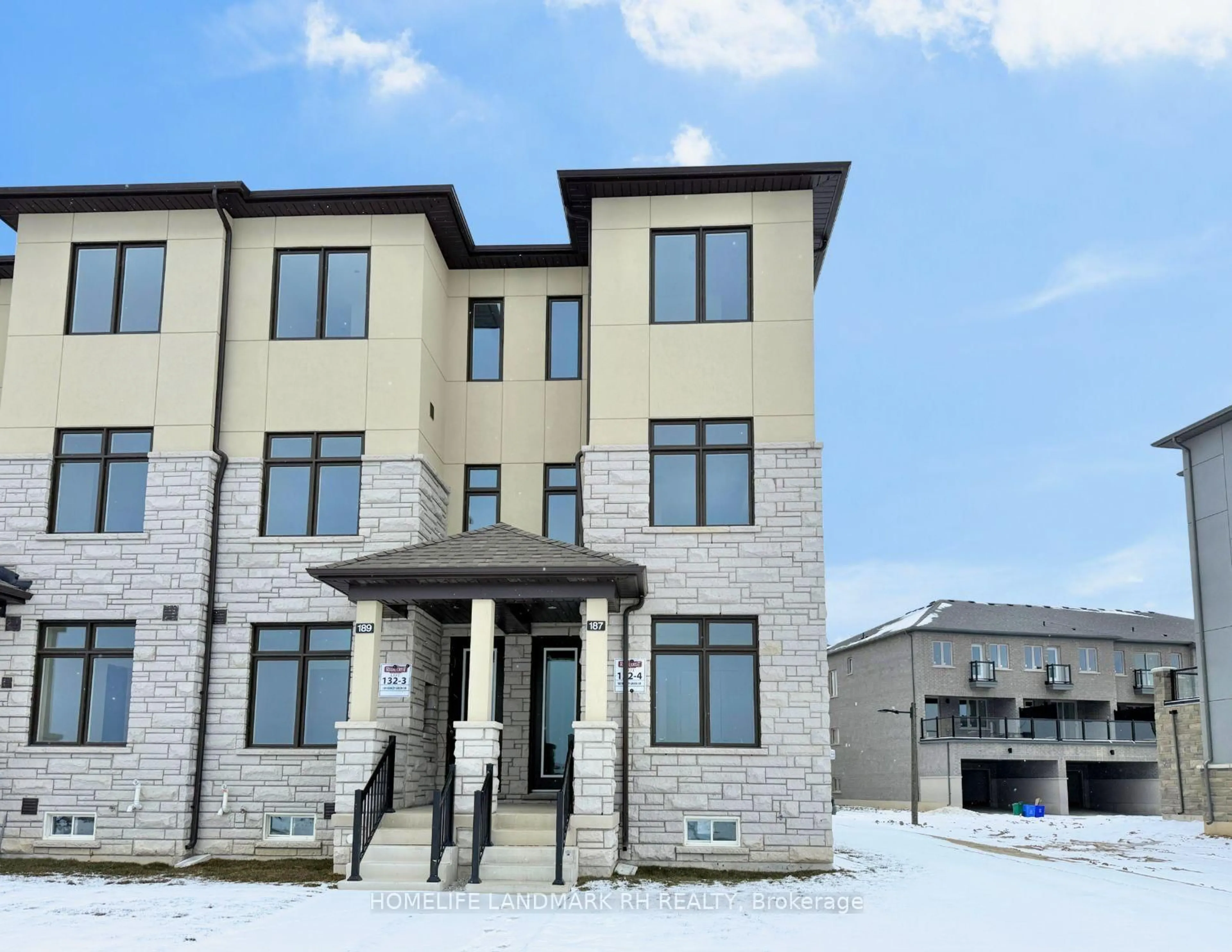 Home with brick exterior material, building for 187 Berczy Green Dr, Markham Ontario L6C 3P4