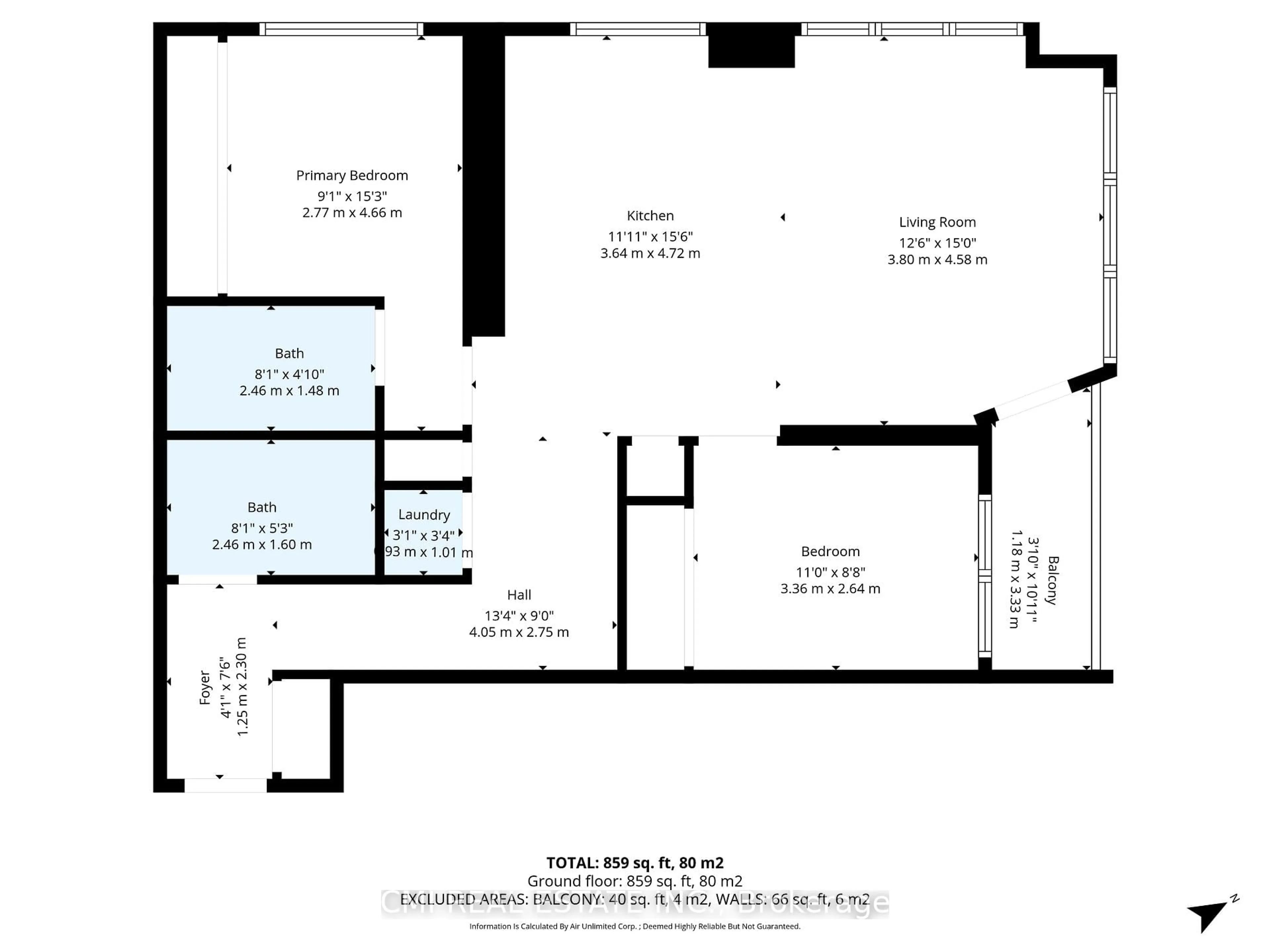 Floor plan for 185 Deerfield Rd #311, Newmarket Ontario L3Y 0G7