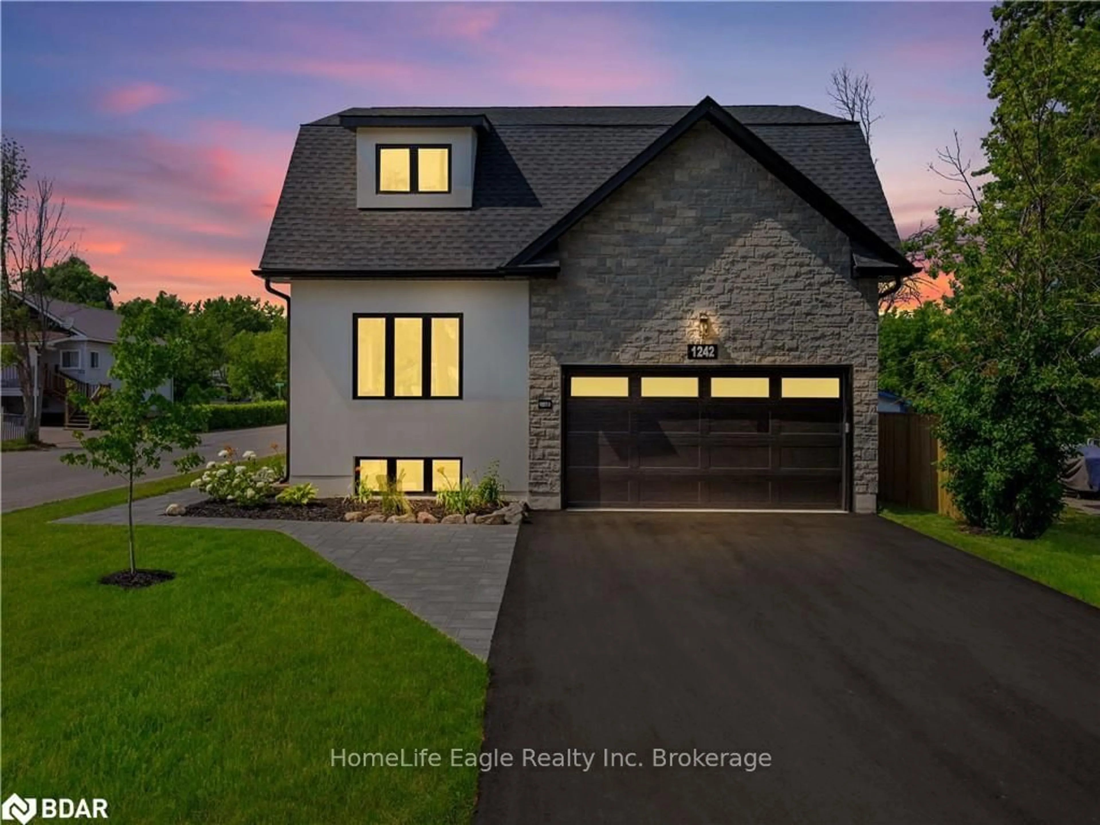 Home with brick exterior material, street for 1242 KILLARNEY BEACH Rd, Innisfil Ontario L0L 1W0