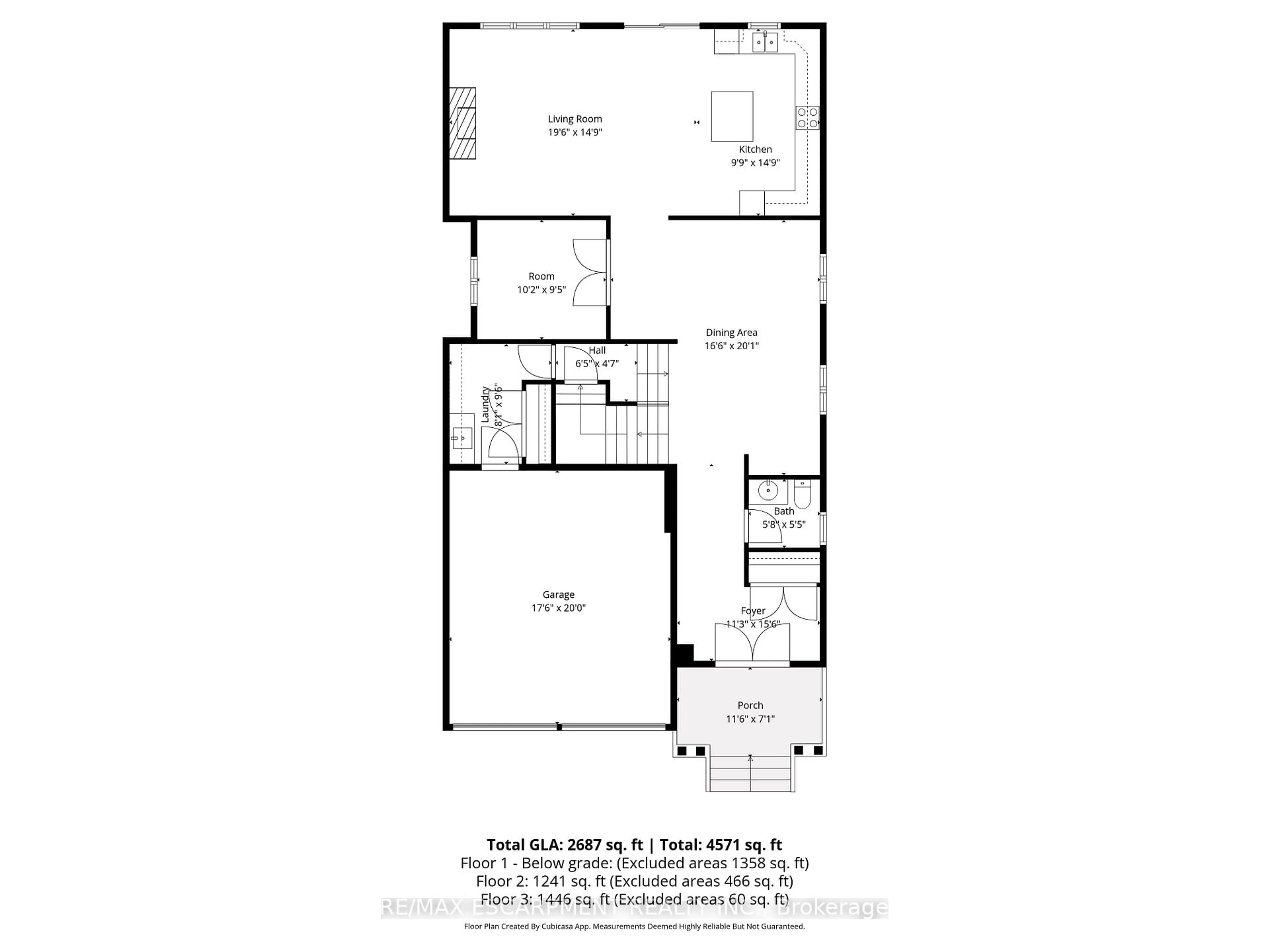 Floor plan for 197 Thompson Dr, East Gwillimbury Ontario L9N 0V5