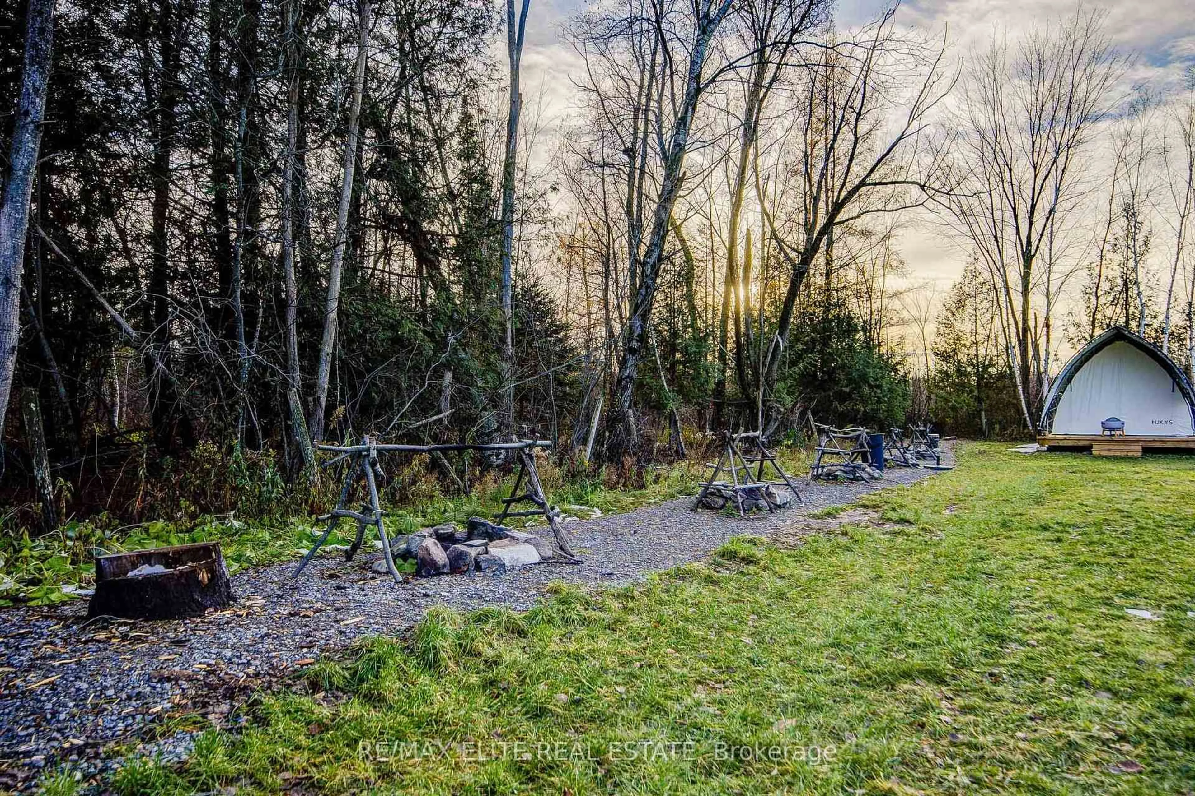 A pic from outside/outdoor area/front of a property/back of a property/a pic from drone, forest/trees view for 4909 Holborn Rd, East Gwillimbury Ontario L0G 1M0