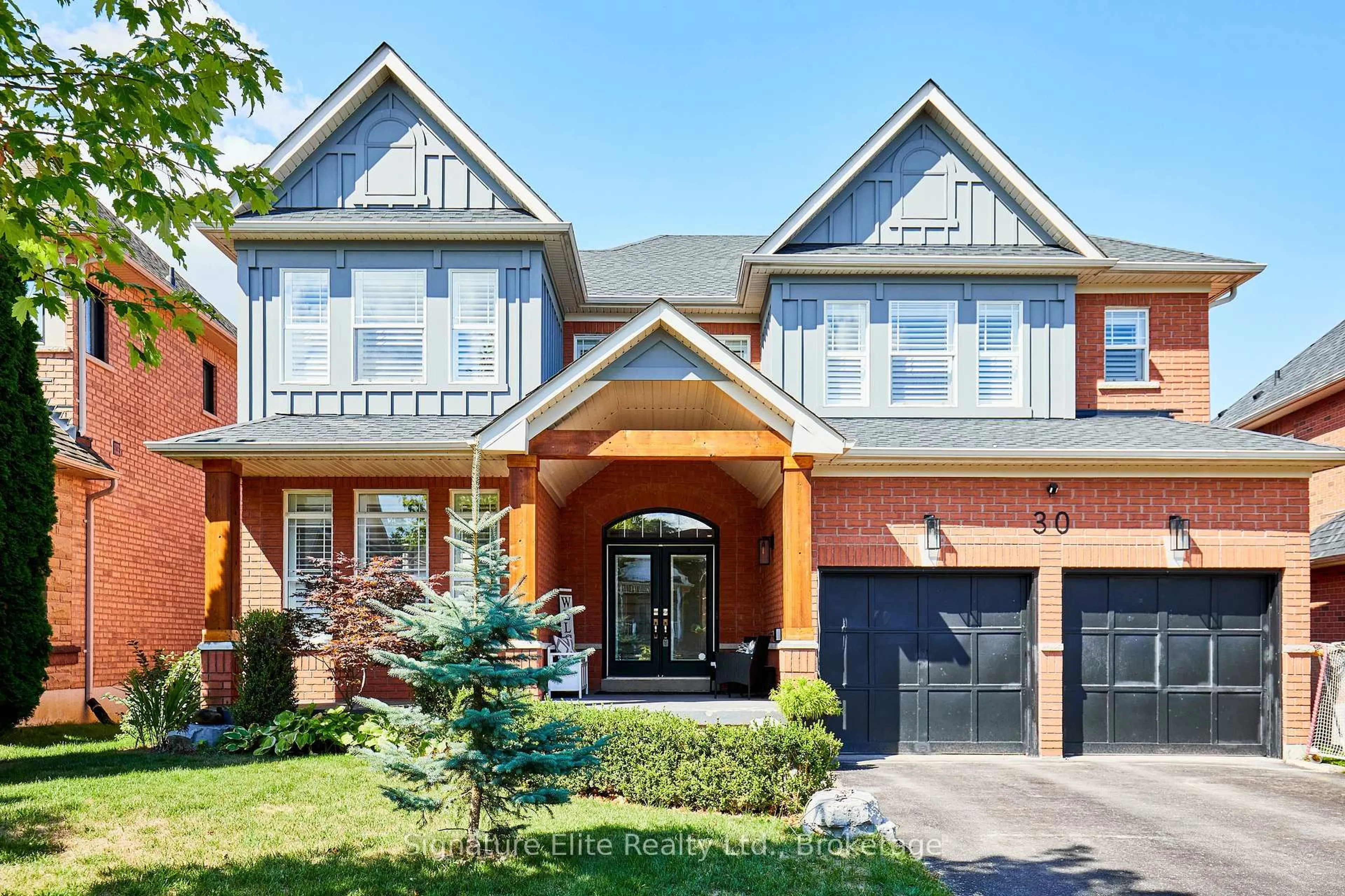 Home with brick exterior material, street for 30 Confederation Dr, Uxbridge Ontario L9P 1Z5