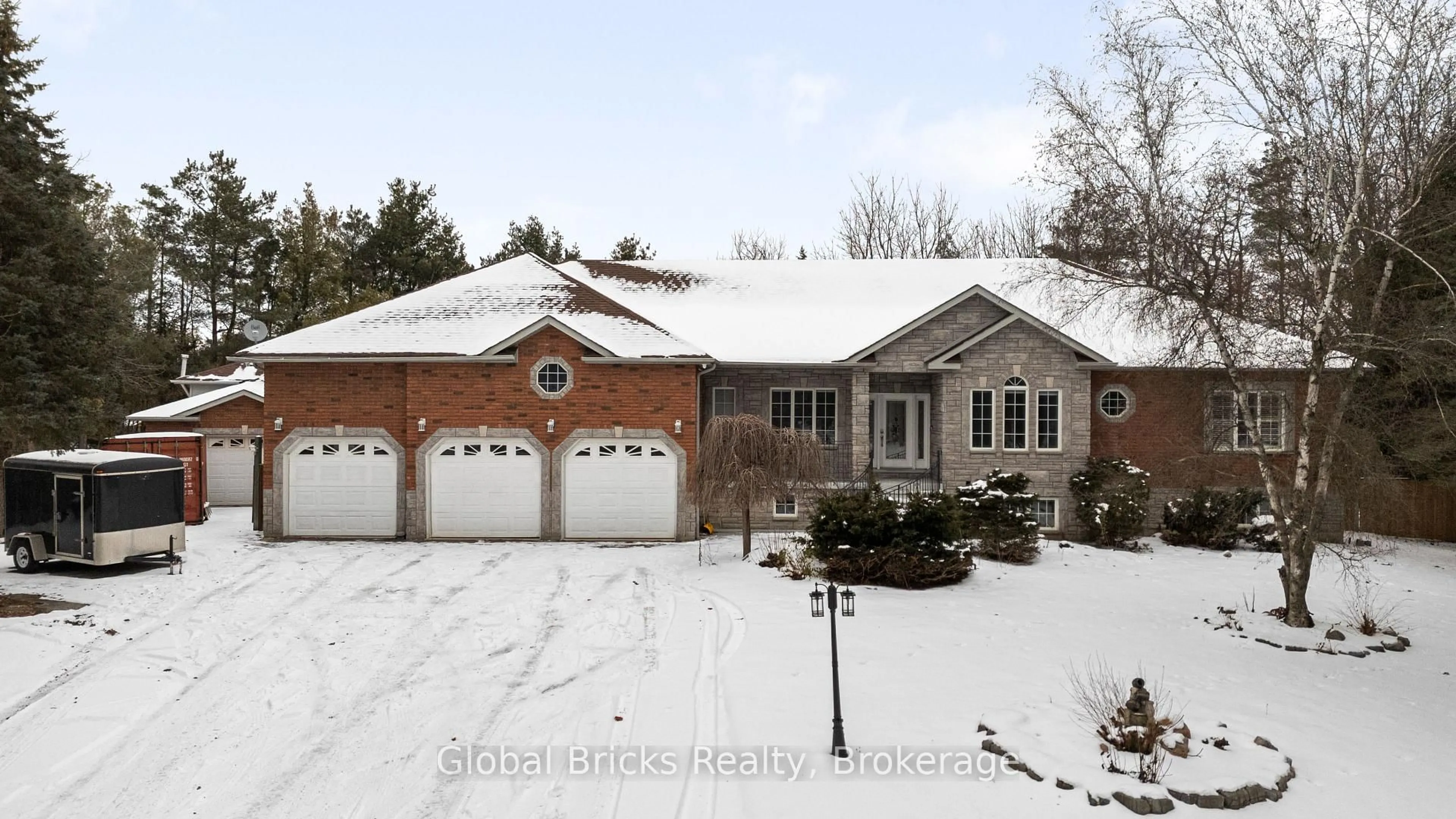 Home with brick exterior material, street for 14 Fisher Dr, Adjala-Tosorontio Ontario L0M 1J0