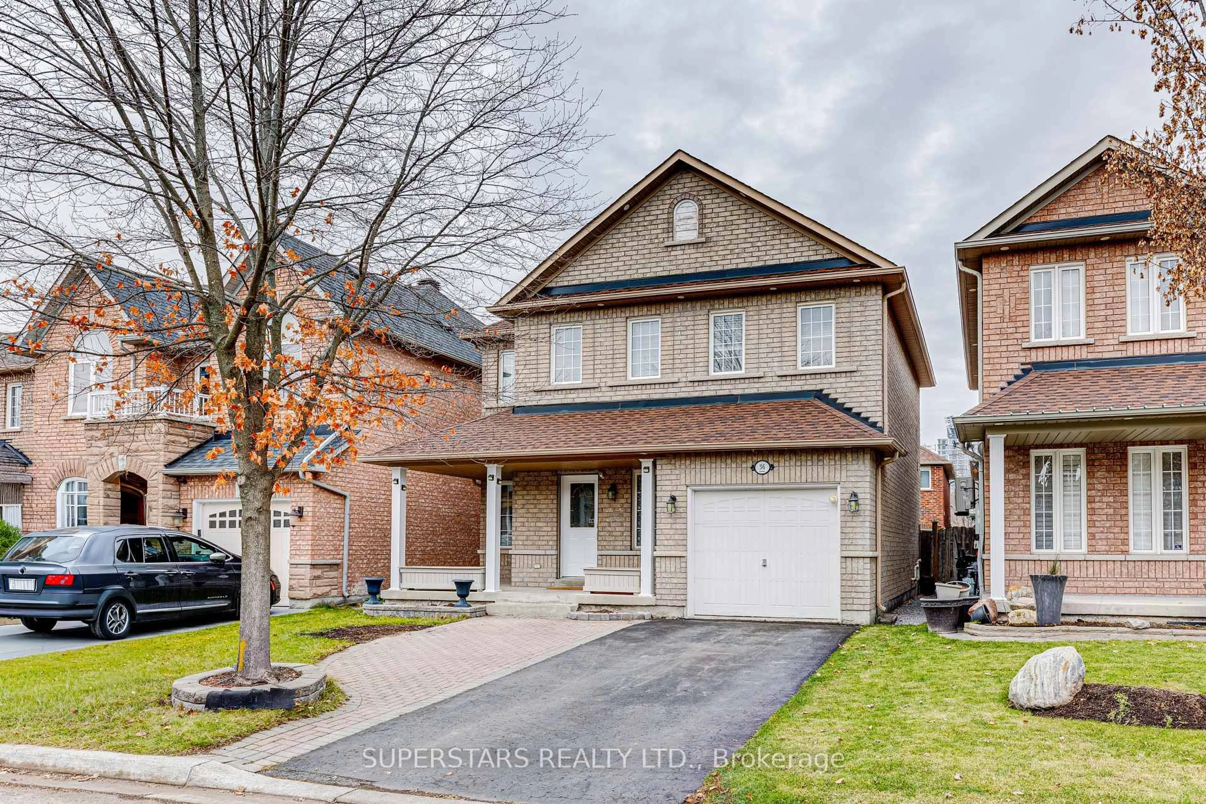 Home with brick exterior material, street for 36 Jenmat Dr, Markham Ontario L6E 2A8