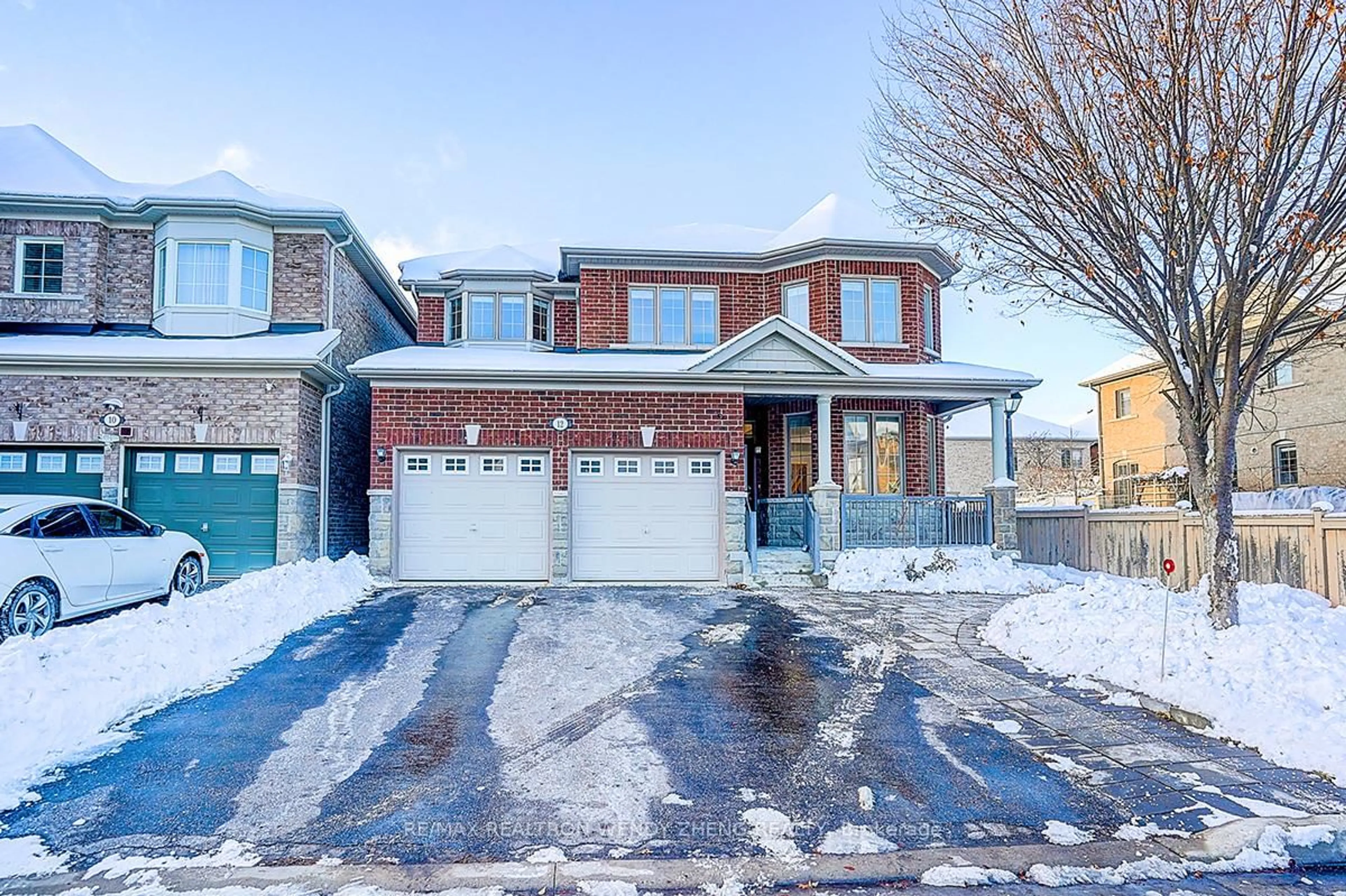 Home with brick exterior material, street for 12 Scheel Dr, Markham Ontario L6E 0M2