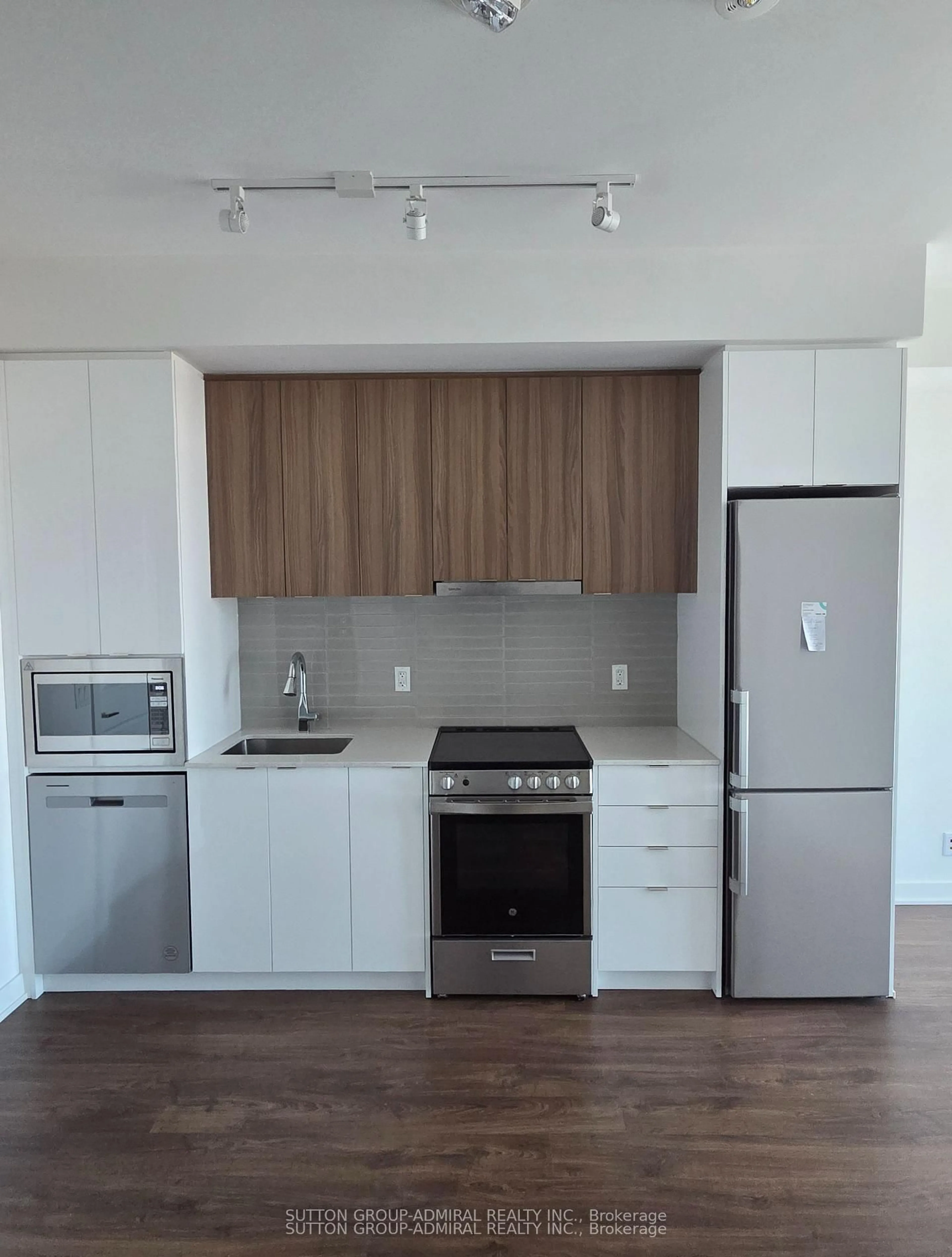 Standard kitchen, wood/laminate floor for 50 Upper Mall Way #2907, Vaughan Ontario L4J 0L8