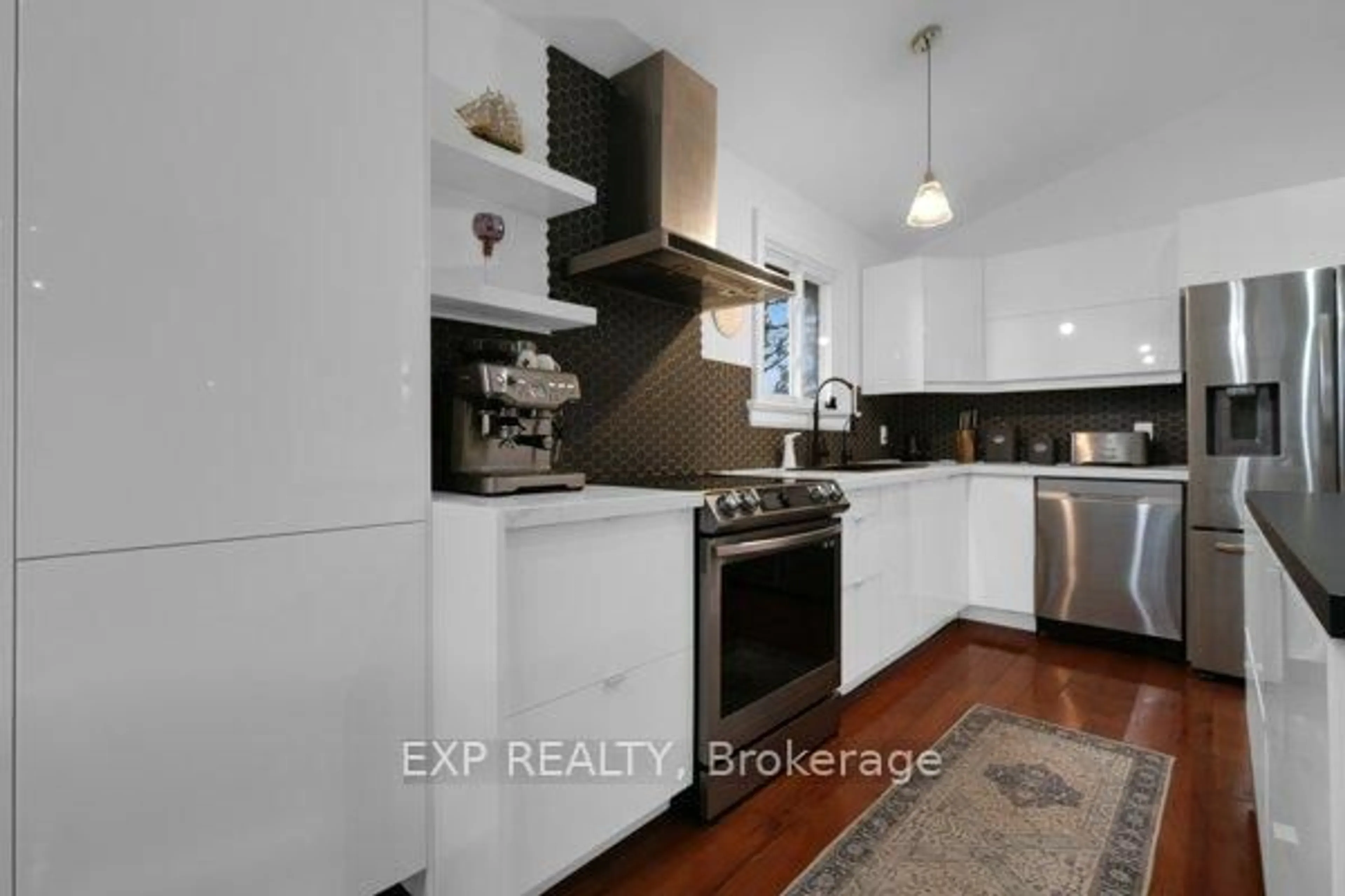 Contemporary kitchen, ceramic/tile floor for 4165 Lloydtown-Aurora Rd, King Ontario L7B 0E6