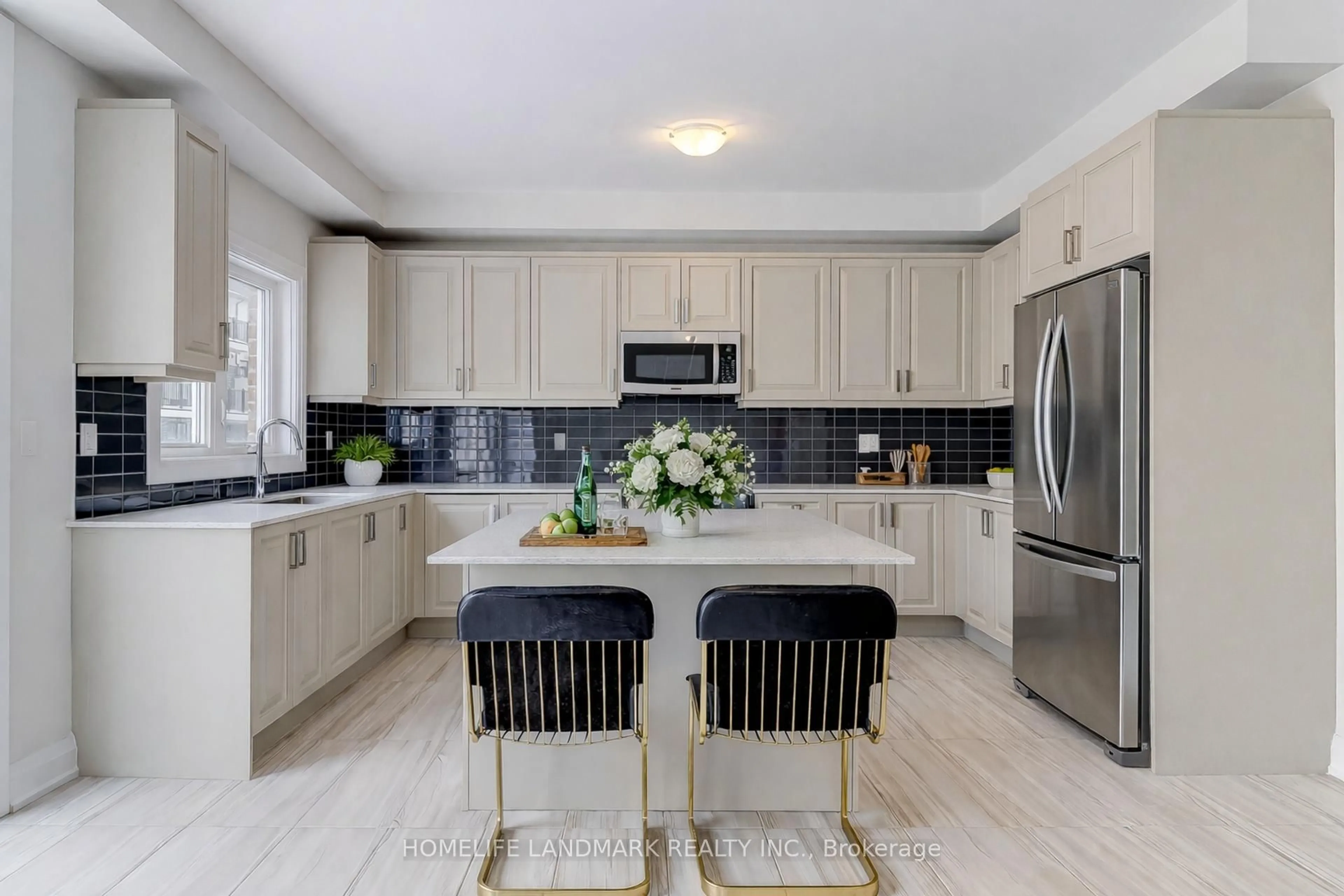 Contemporary kitchen, ceramic/tile floor for 21 Seguin St, Richmond Hill Ontario L4E 2X5