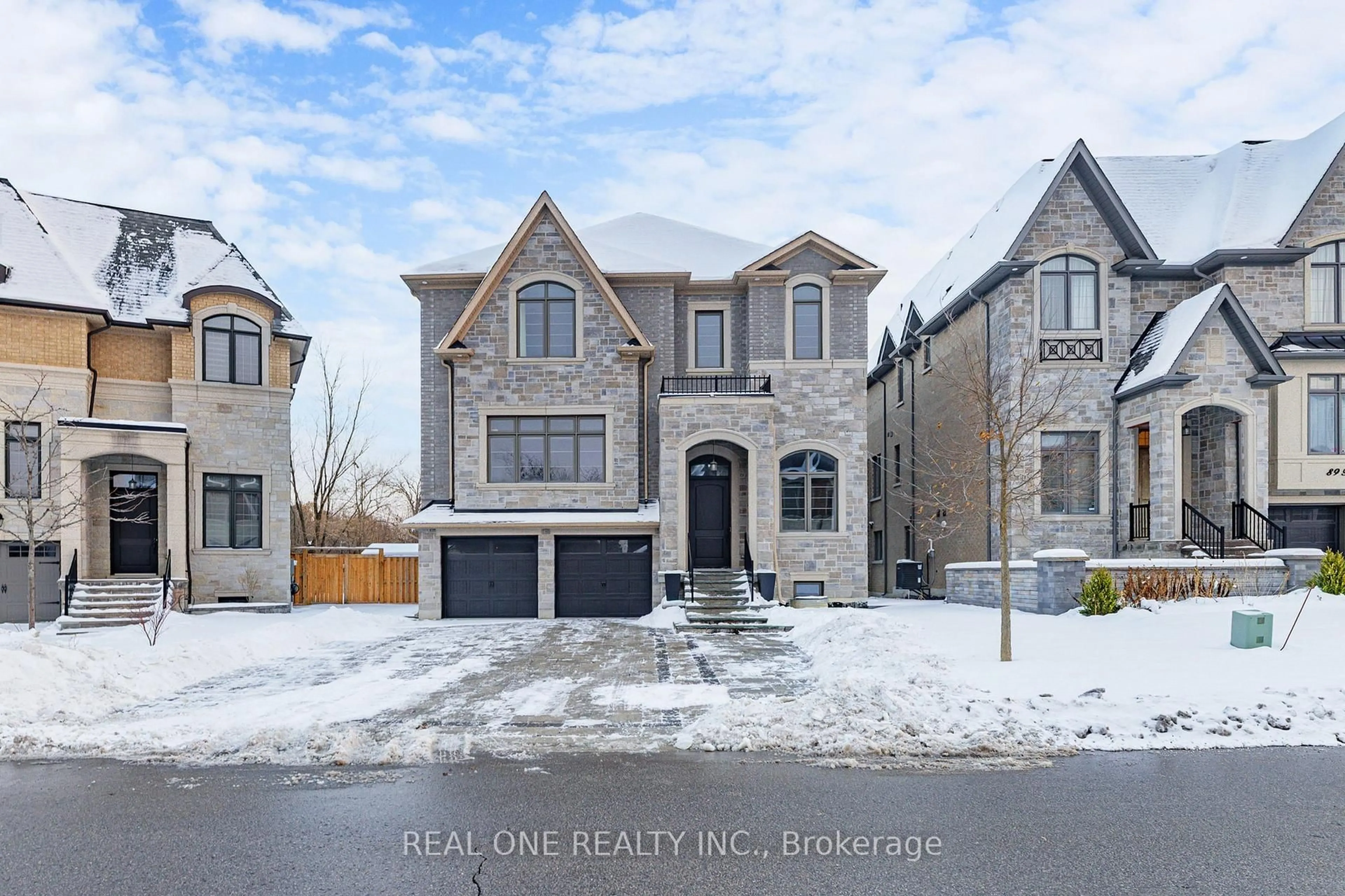 Home with brick exterior material, street for 91 Fitzgerald Ave, Markham Ontario L3R 1R5