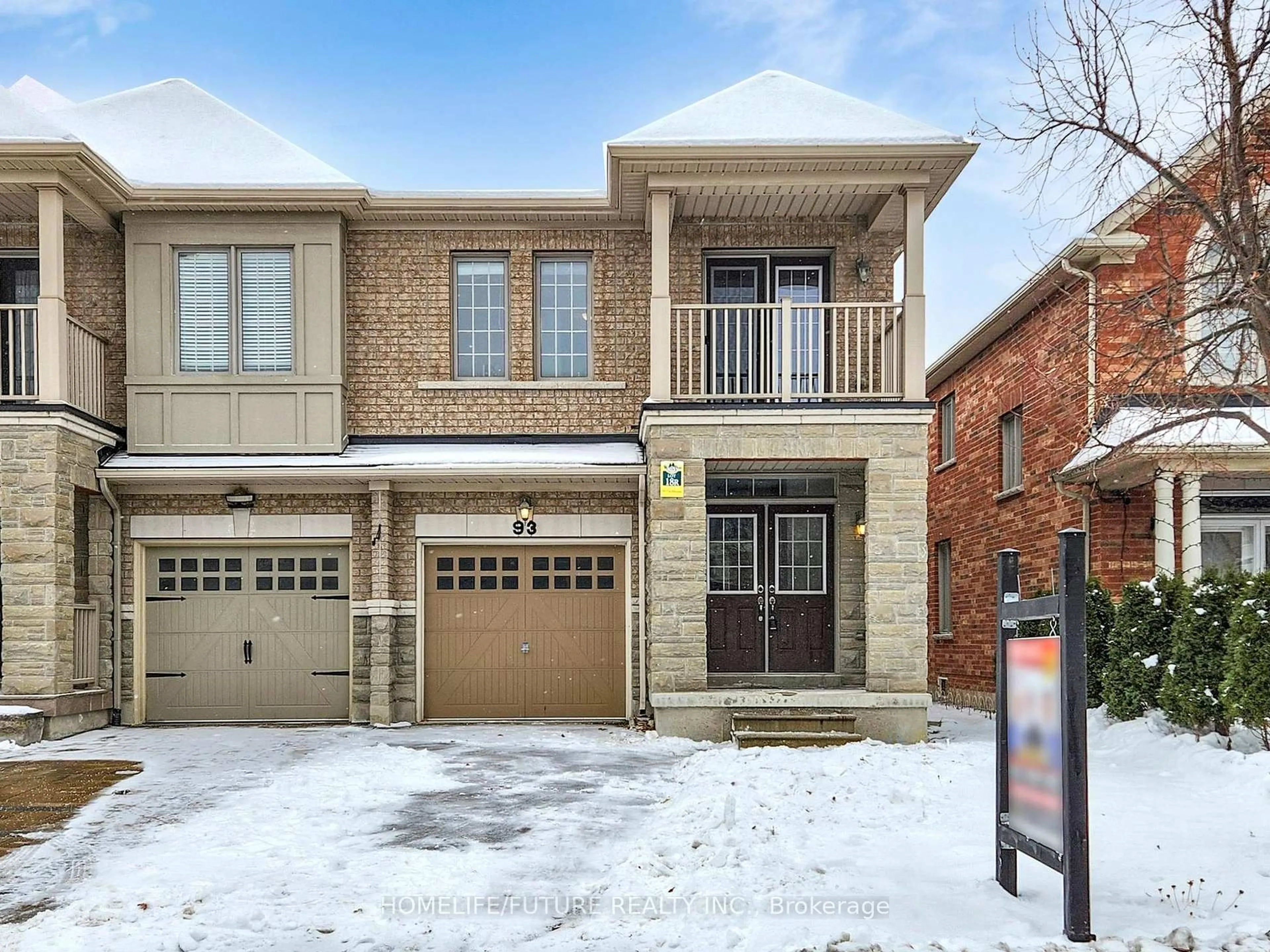 Home with brick exterior material, street for 93 VIA TOSCANA, Vaughan Ontario L4H 3V4