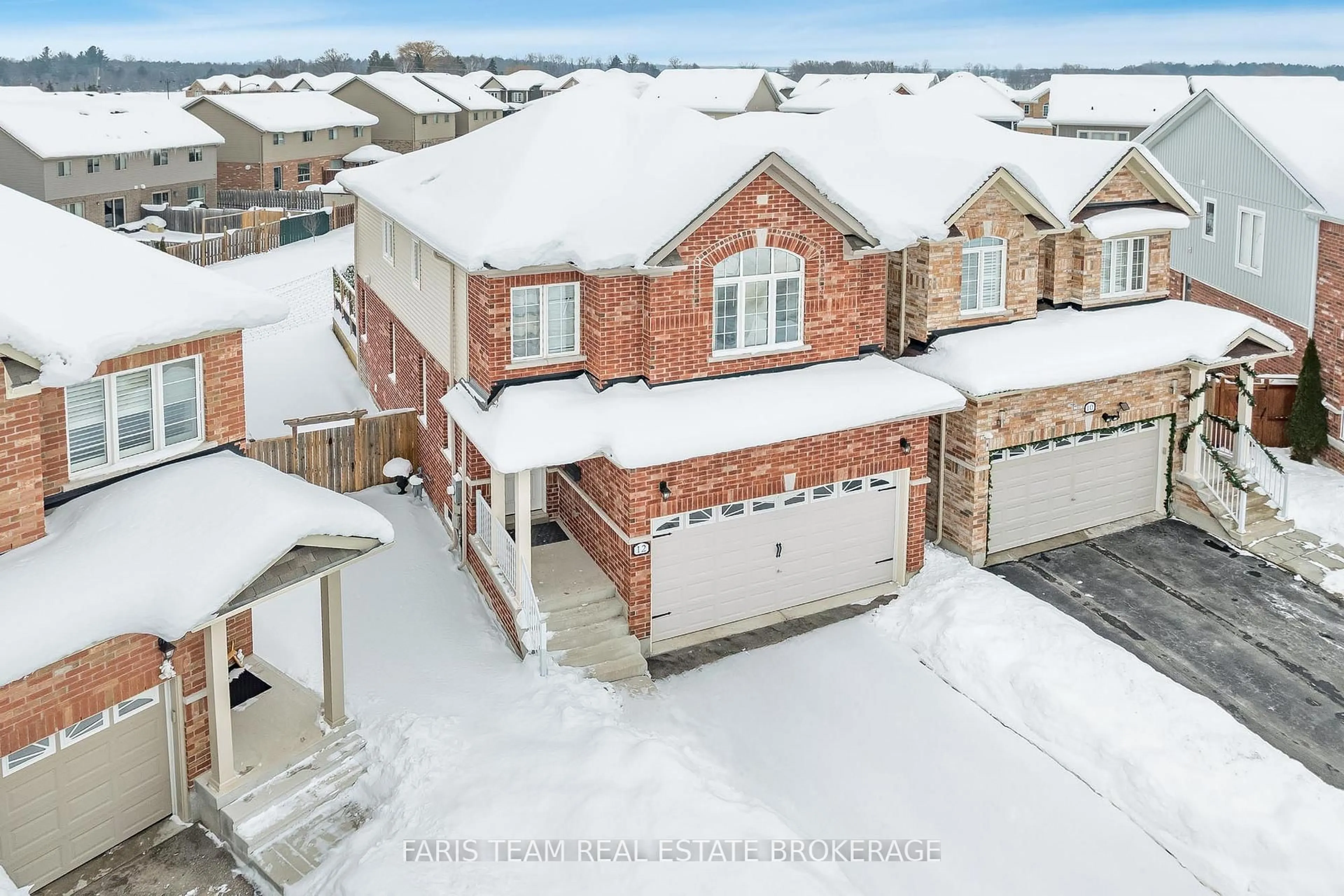 A pic from outside/outdoor area/front of a property/back of a property/a pic from drone, street for 12 Hutton Cres, Essa Ontario L3W 0R6