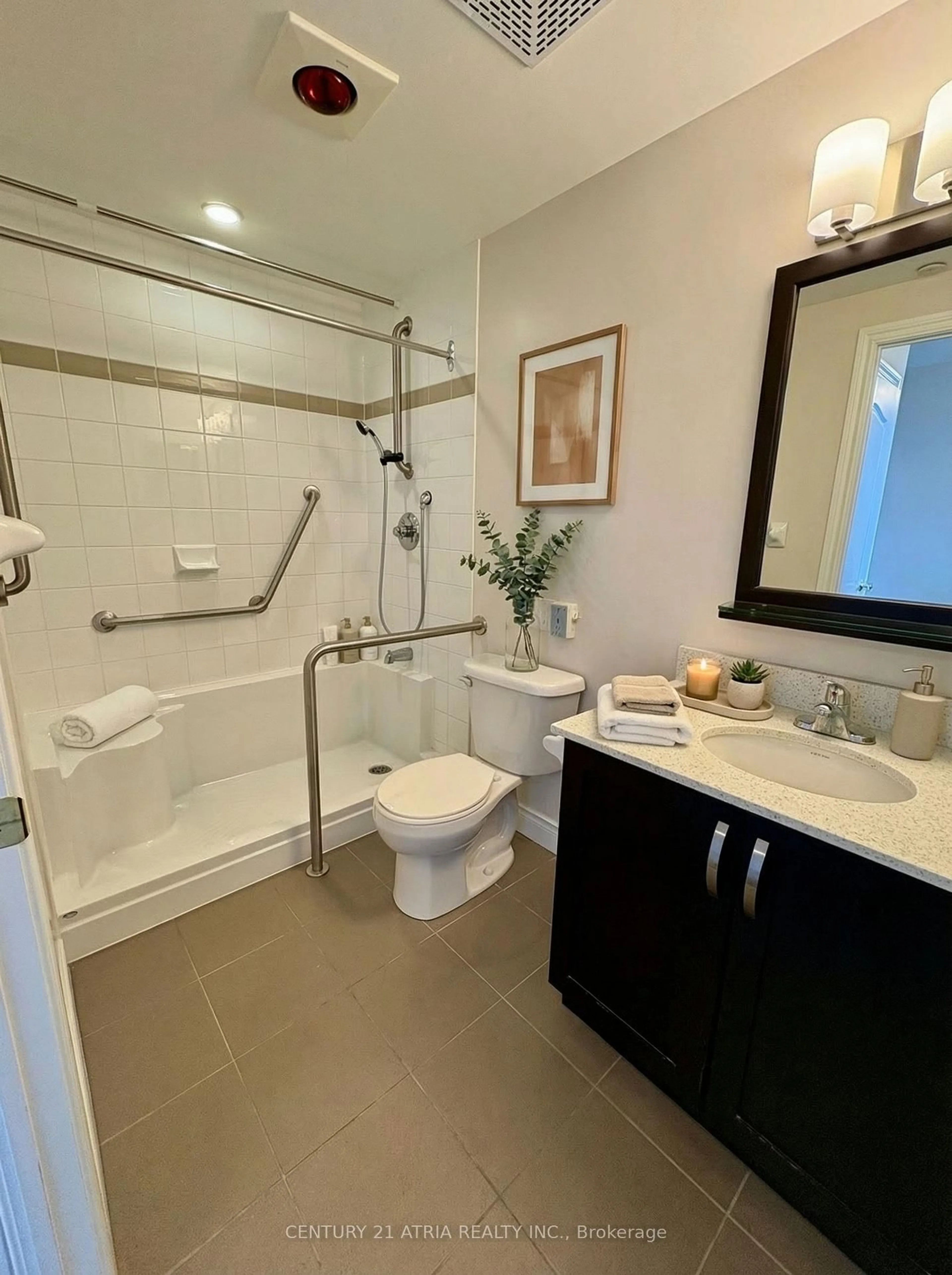 Contemporary bathroom, ceramic/tile floor for 1 Sun Yat Sen Ave #960, Markham Ontario L3R 5K9