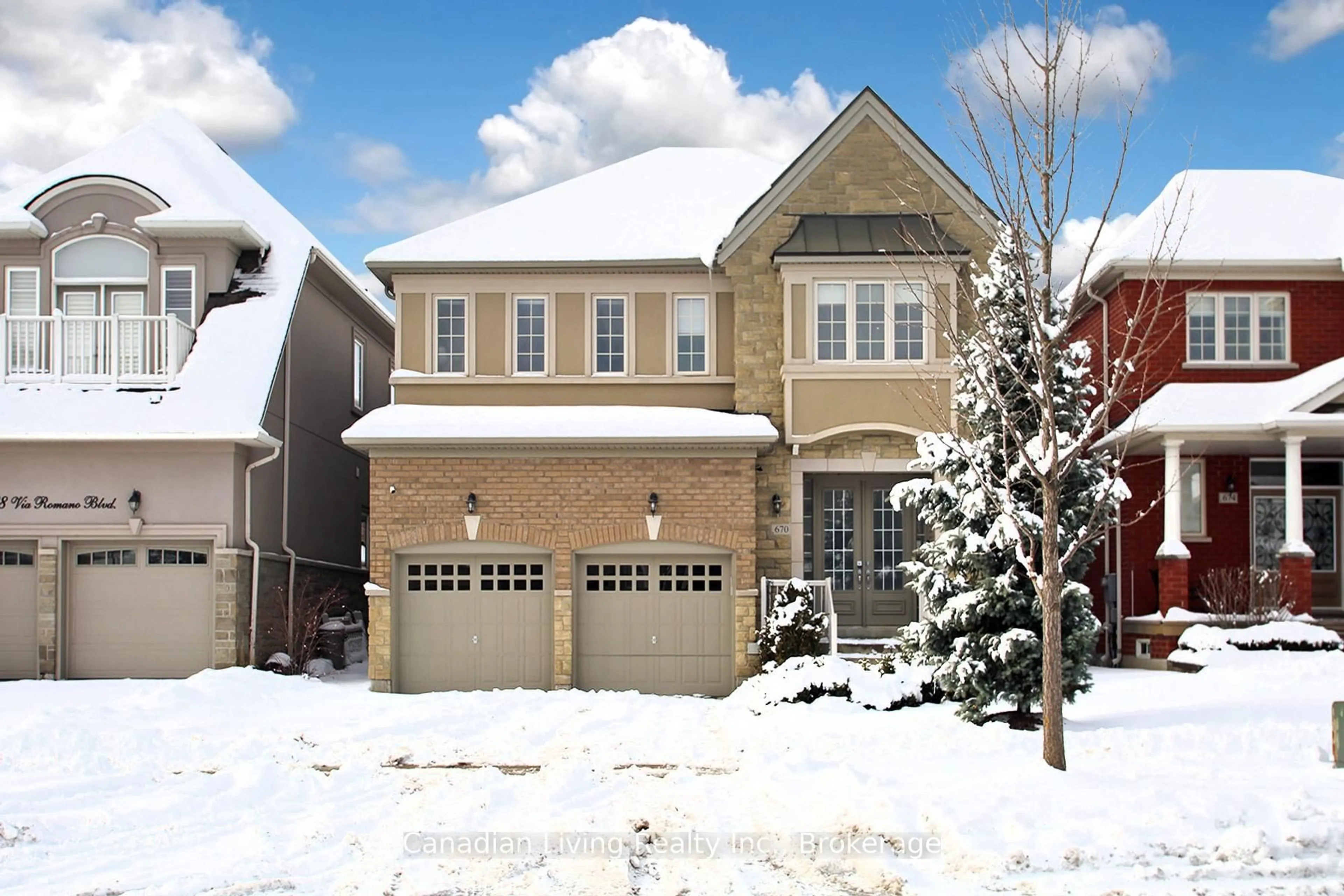 Home with brick exterior material, street for 670 Via Romano Blvd, Vaughan Ontario L6A 0G2