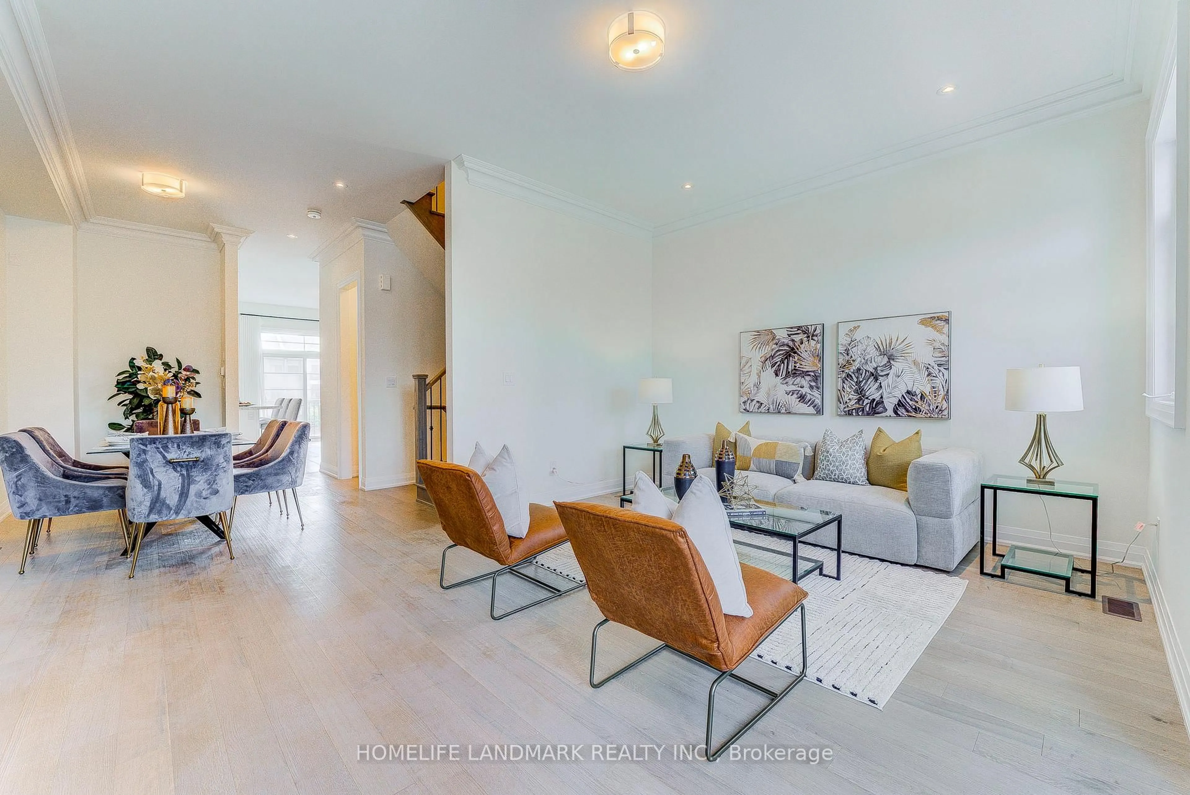 Living room with furniture, ceramic/tile floor for 4199 Major Mackenzie Dr, Markham Ontario L6C 1K4